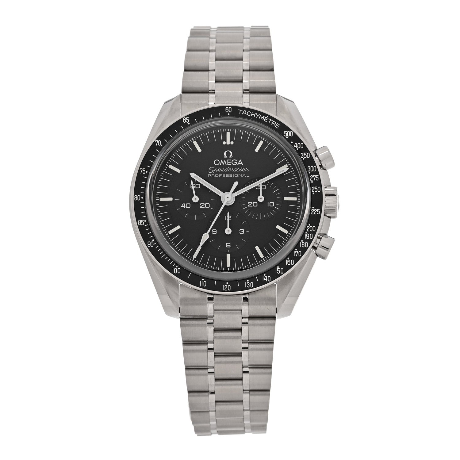 Stainless Steel 42mm Speedmaster Moonwatch Professional Chronograph Manual Winding Watch Black 310.30.42.50.01.002