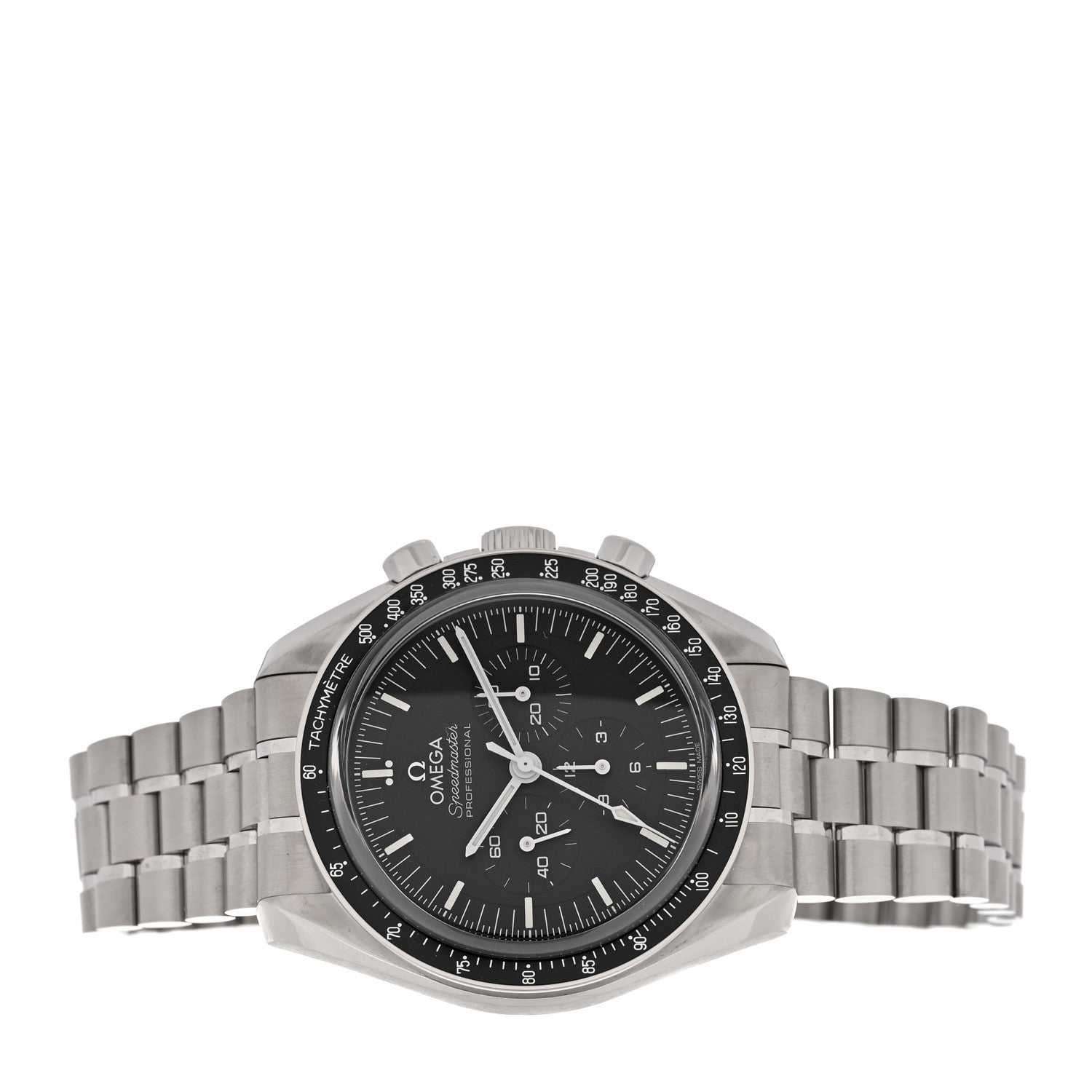 Stainless Steel 42mm Speedmaster Moonwatch Professional Chronograph Manual Winding Watch Black 310.30.42.50.01.002 — view 2