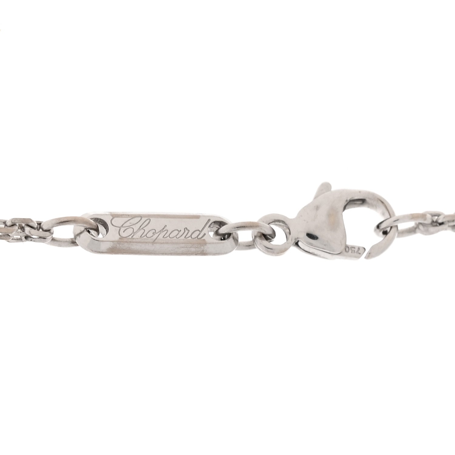 18K White Gold Diamond Happy Spirit Three-Ring Pendant Necklace — view 5