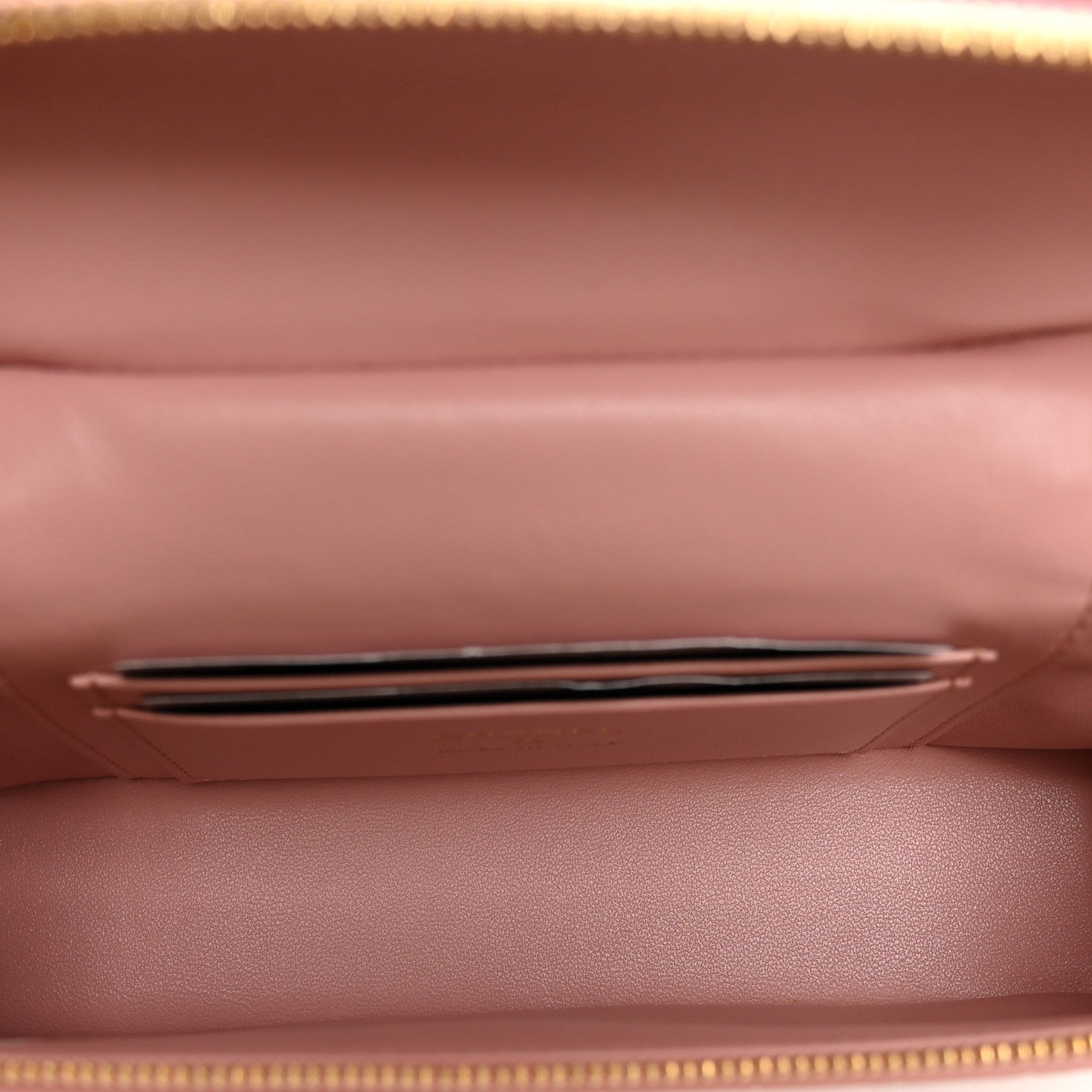 Calfskin Crocodile Embossed Crococo Exoticoco Vanity With Chain Light Pink — view 5