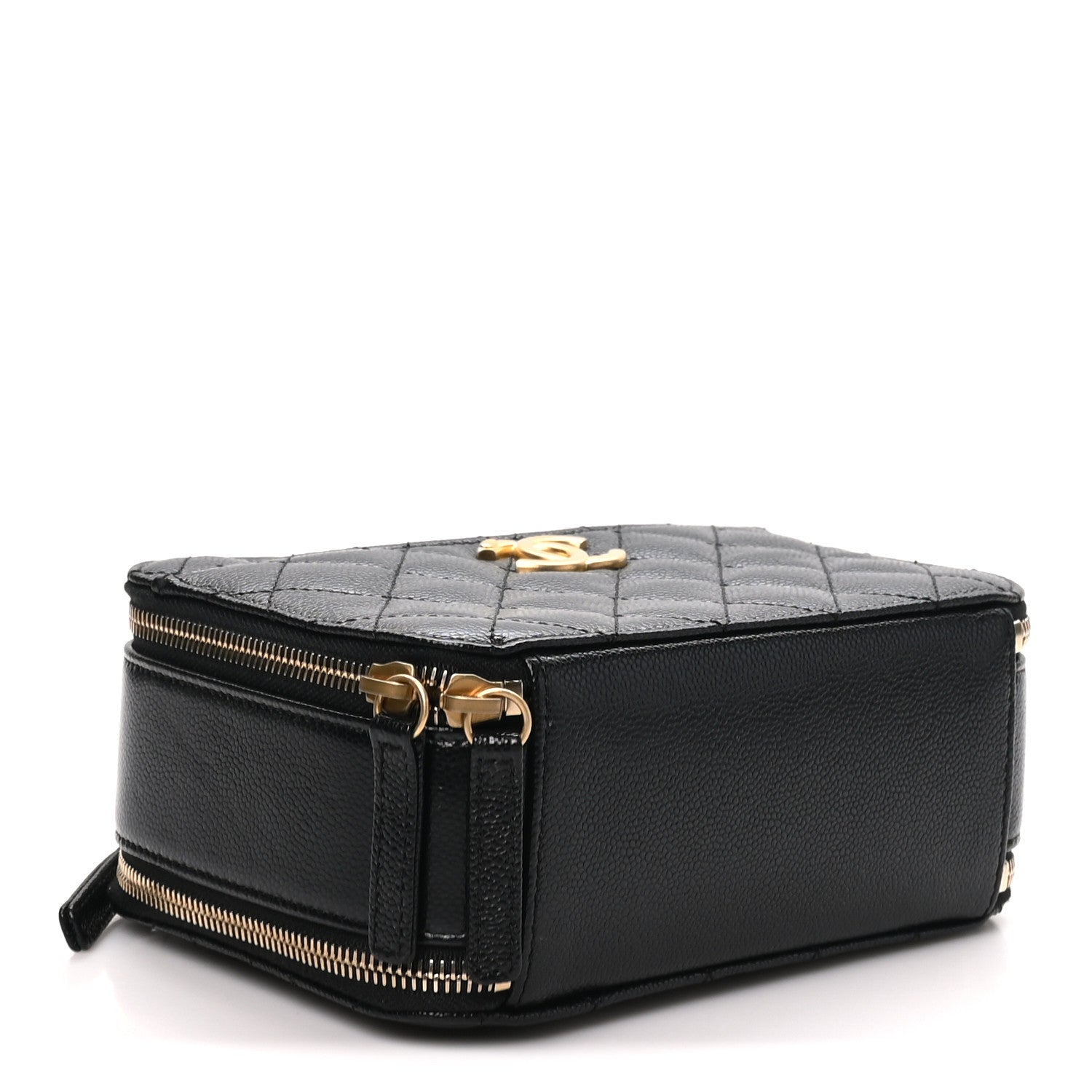 Caviar Quilted Small Pick Me Up Vanity Case Black — view 4