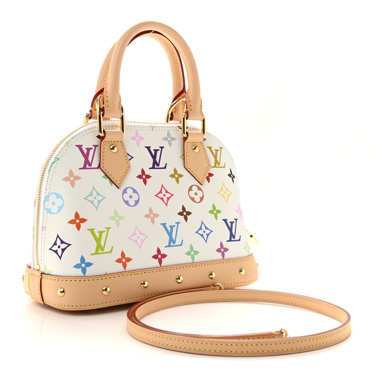 LV x TM Monogram Multicolor Alma BB White — view 3