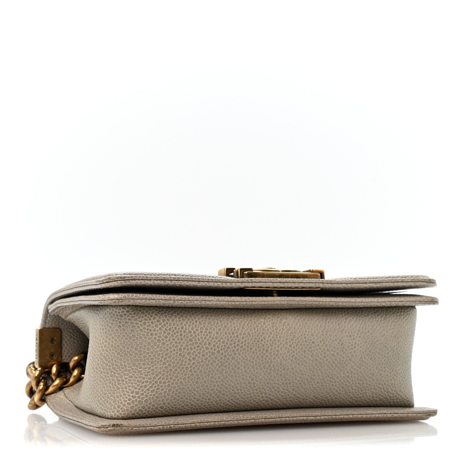 Caviar Quilted Small Boy Flap Grey — view 4
