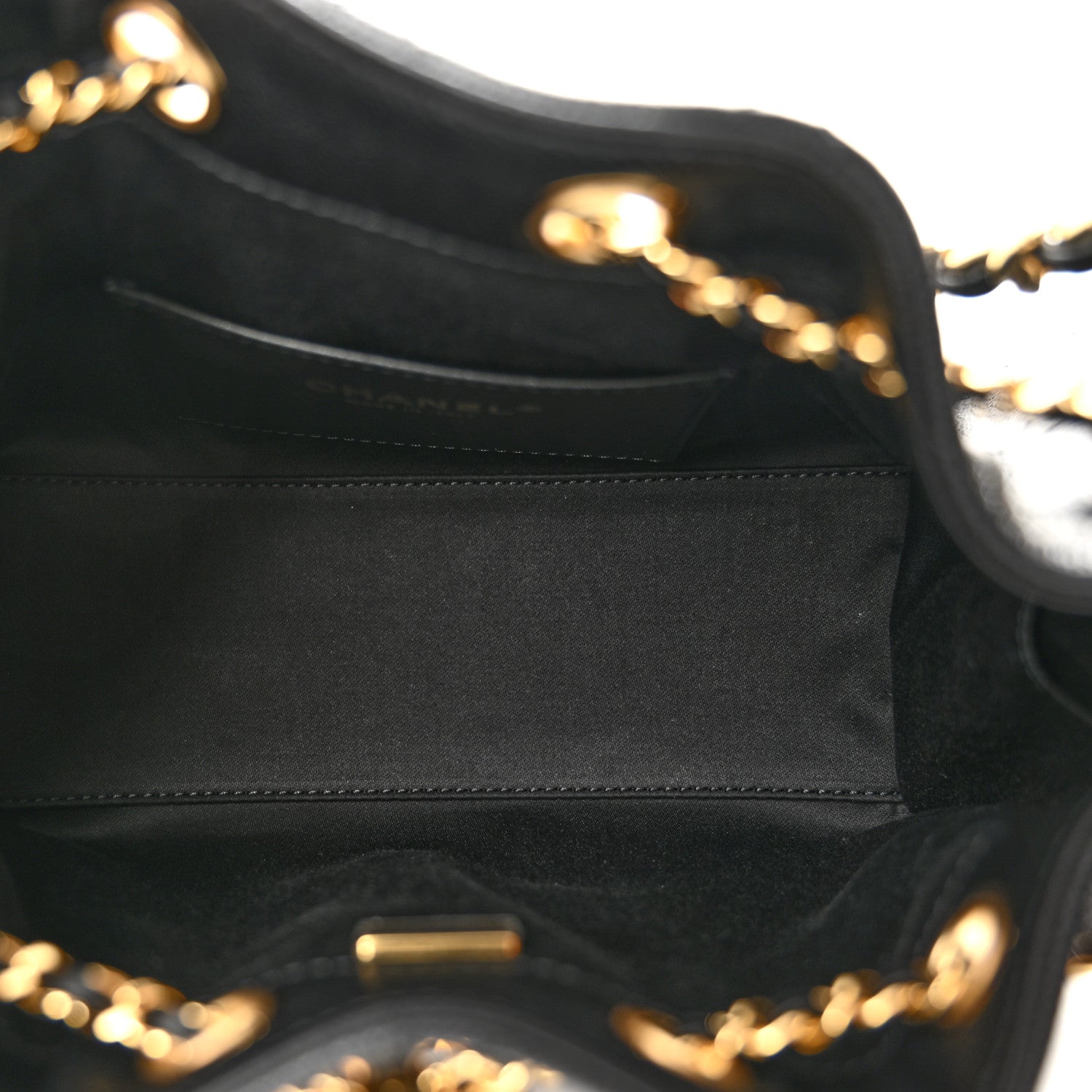 Caviar Quilted Mini Chanel 25 Handbag Black — view 5