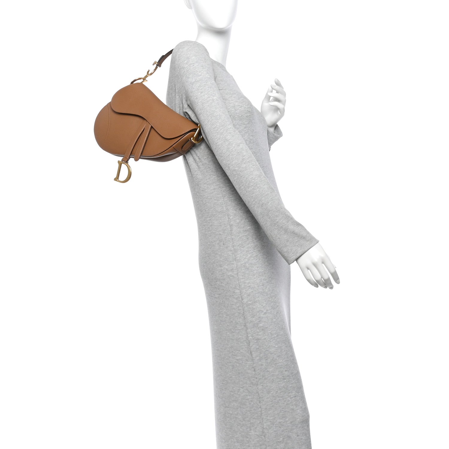 Grained Calfskin Saddle Bag Camello — view 2