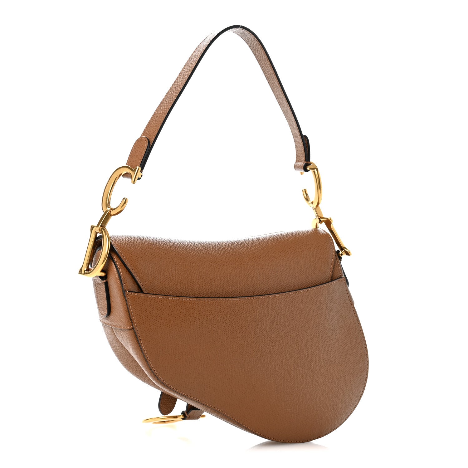 Grained Calfskin Saddle Bag Camello — view 3
