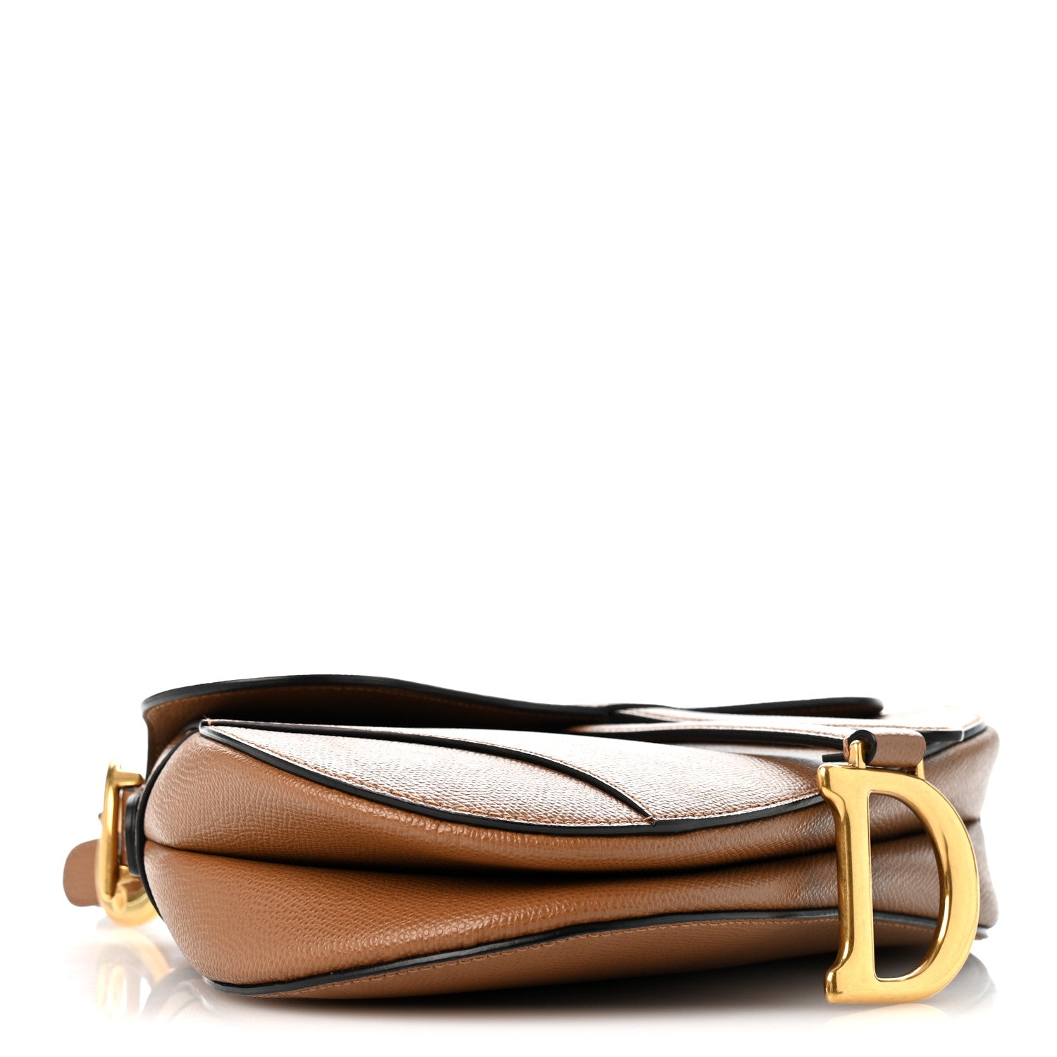 Grained Calfskin Saddle Bag Camello — view 4