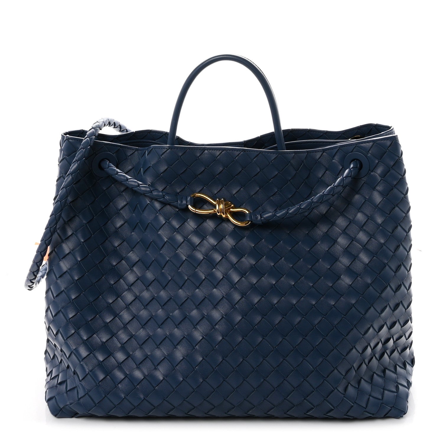 Nappa Intrecciato Large Andiamo Shoulder Bag Venezia