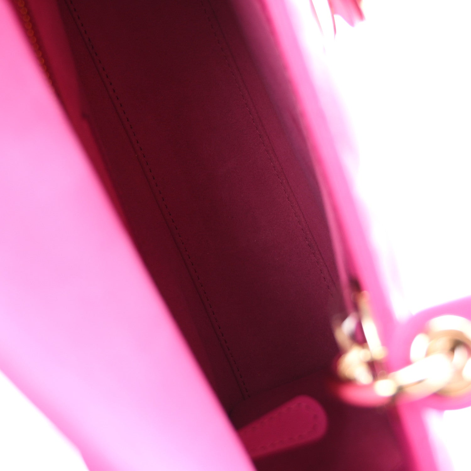 Lambskin Cannage Small My ABCDior Lady Dior Fuchsia — view 5