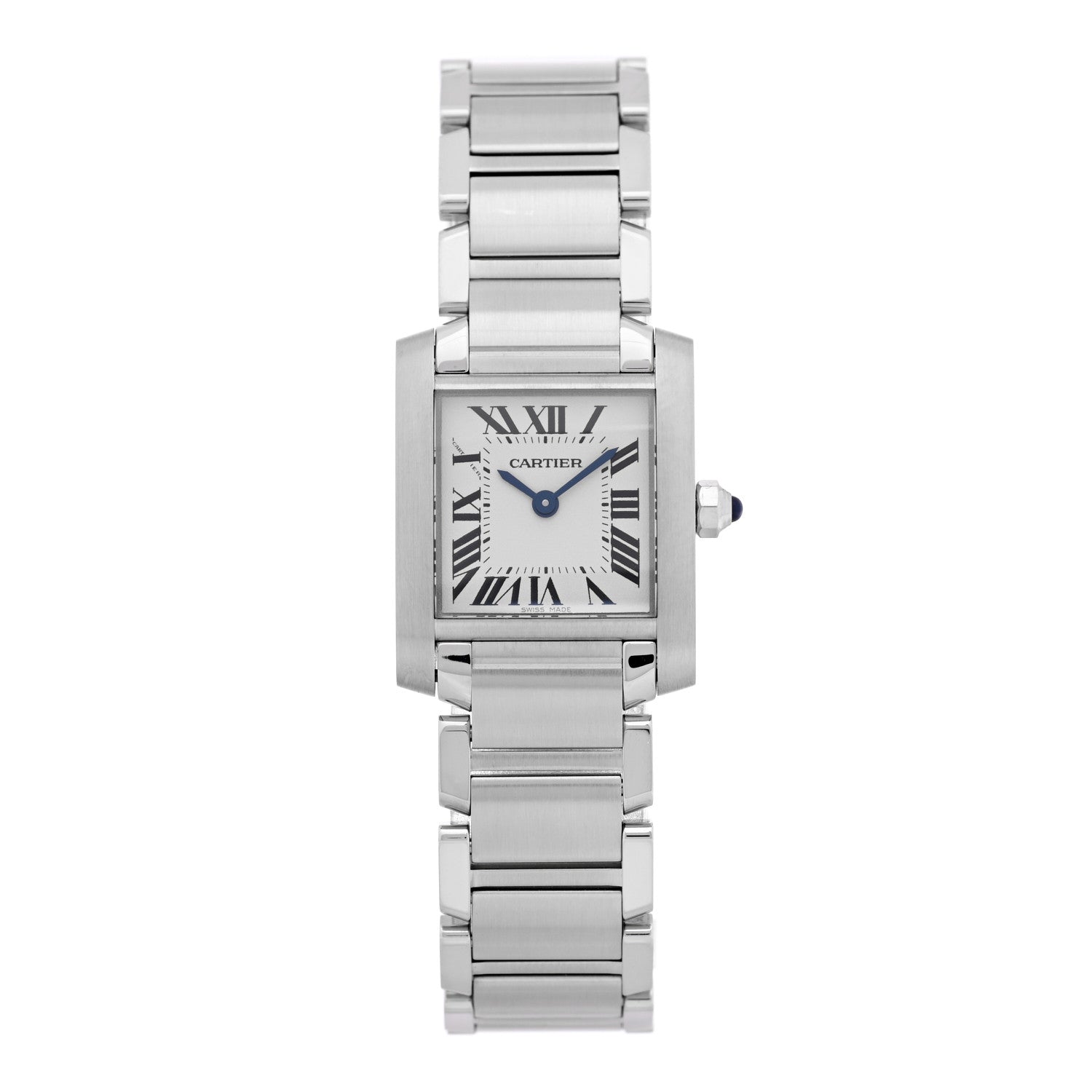 Stainless Steel 20mm Tank Francaise Quartz Watch