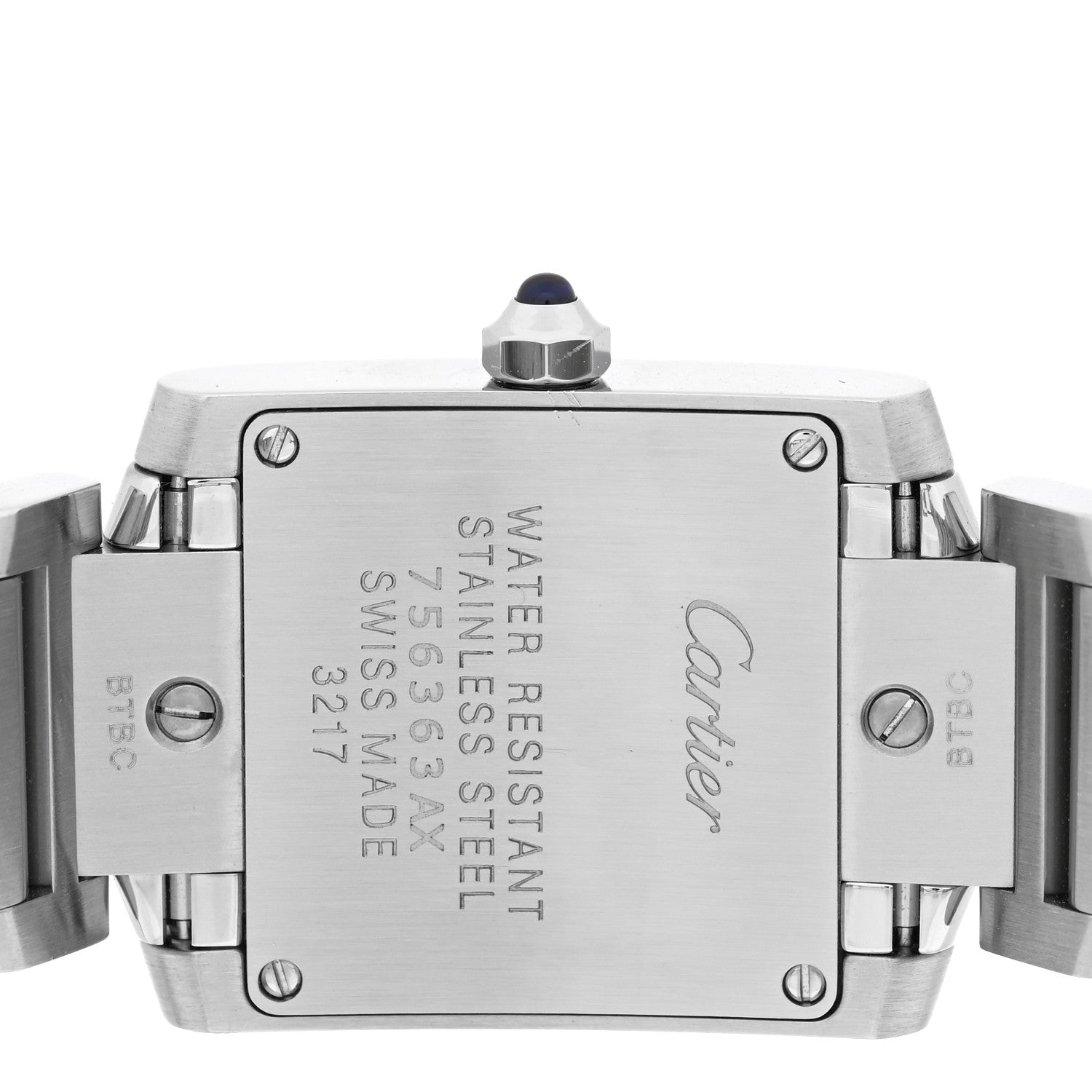 Stainless Steel 20mm Tank Francaise Quartz Watch — view 4