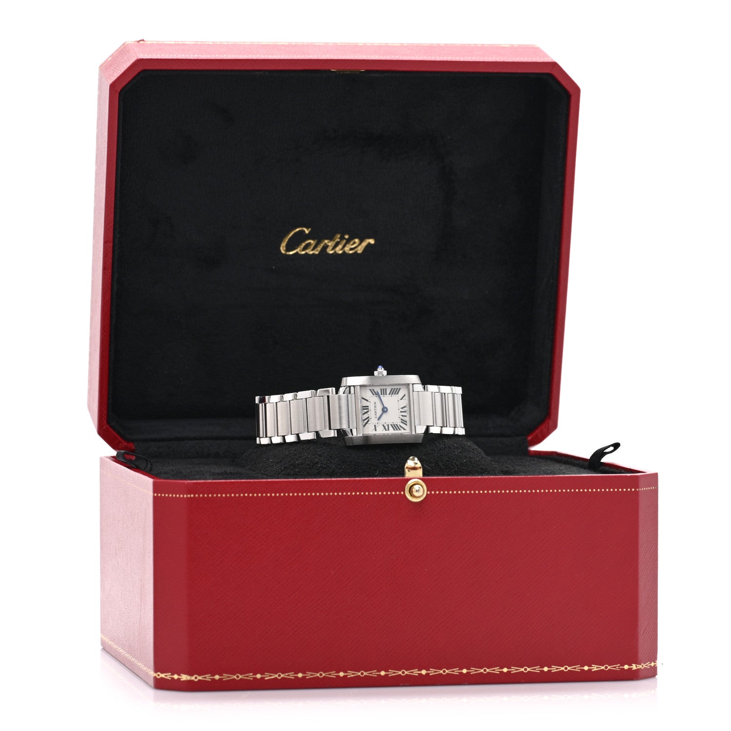 Stainless Steel 20mm Tank Francaise Quartz Watch — view 5