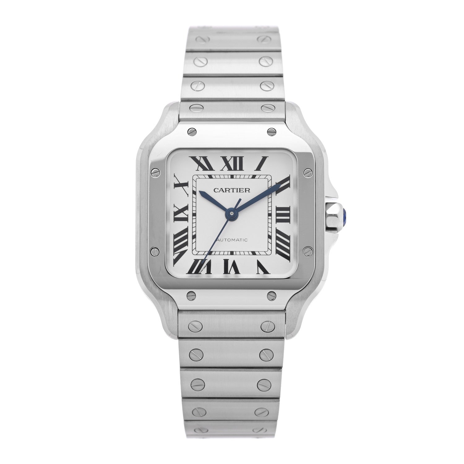 Stainless Steel 35mm Santos de Cartier Automatic Watch