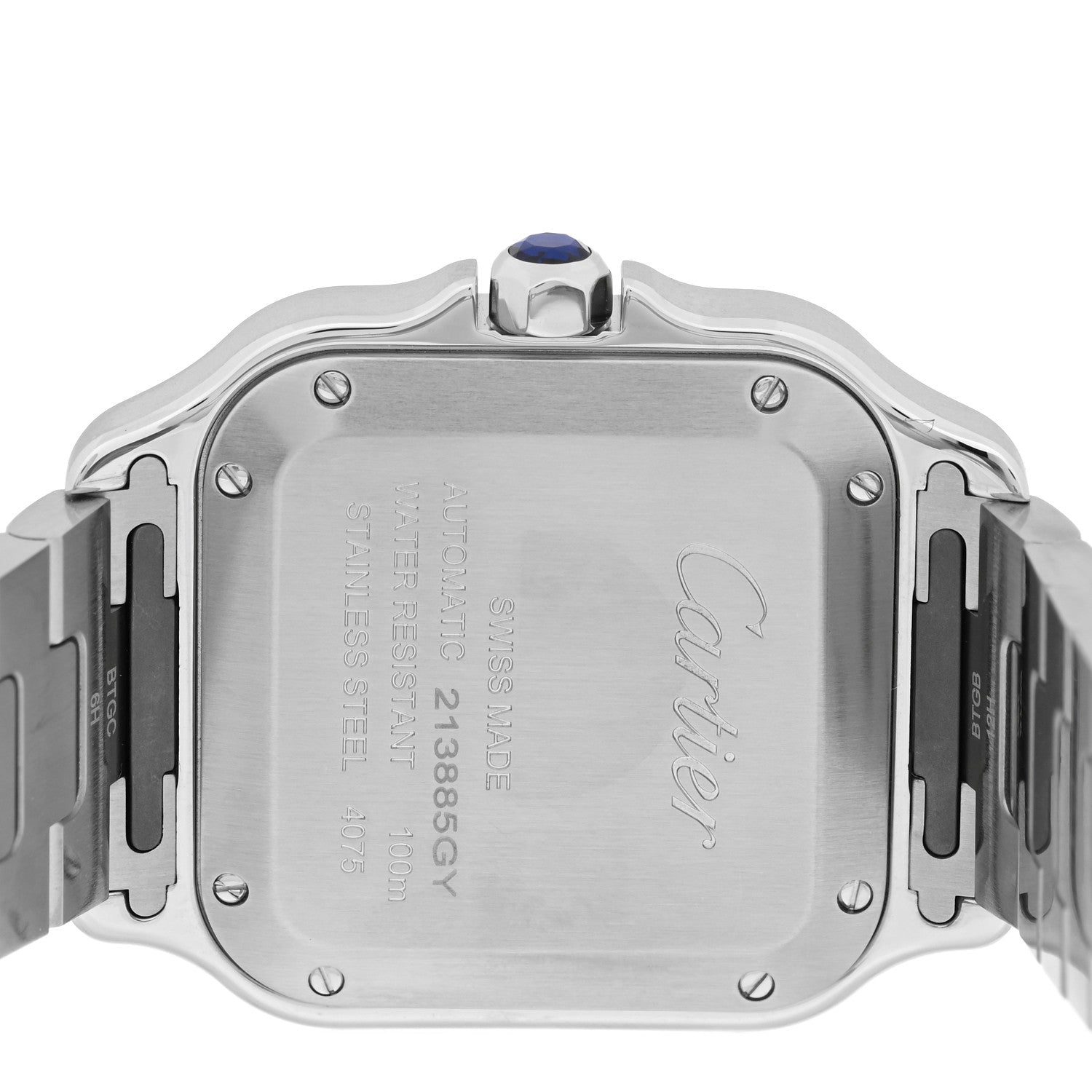 Stainless Steel 35mm Santos de Cartier Automatic Watch — view 4