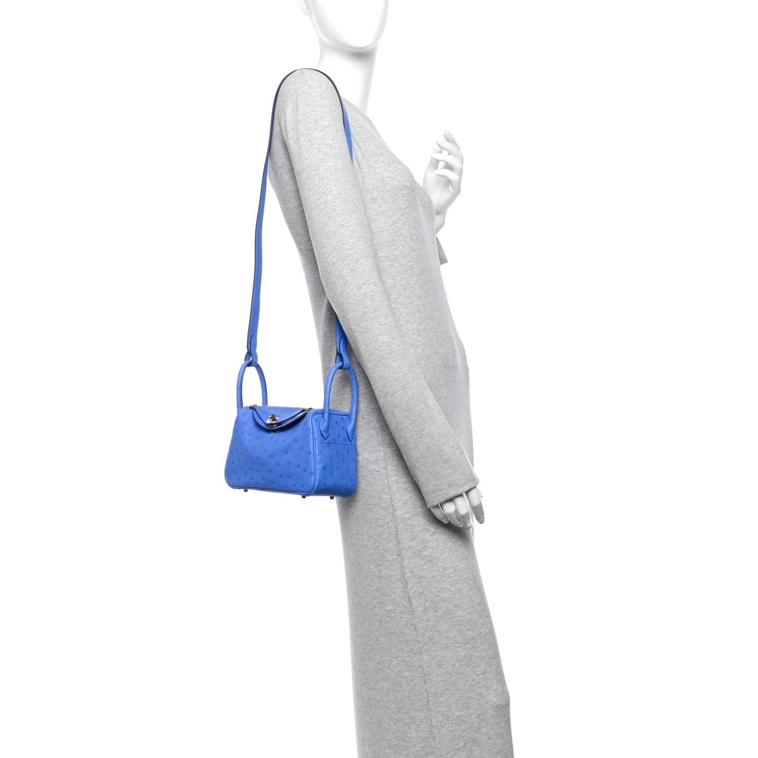 Ostrich Verso Mini Lindy 20 Bleuet Gris Perle — view 2