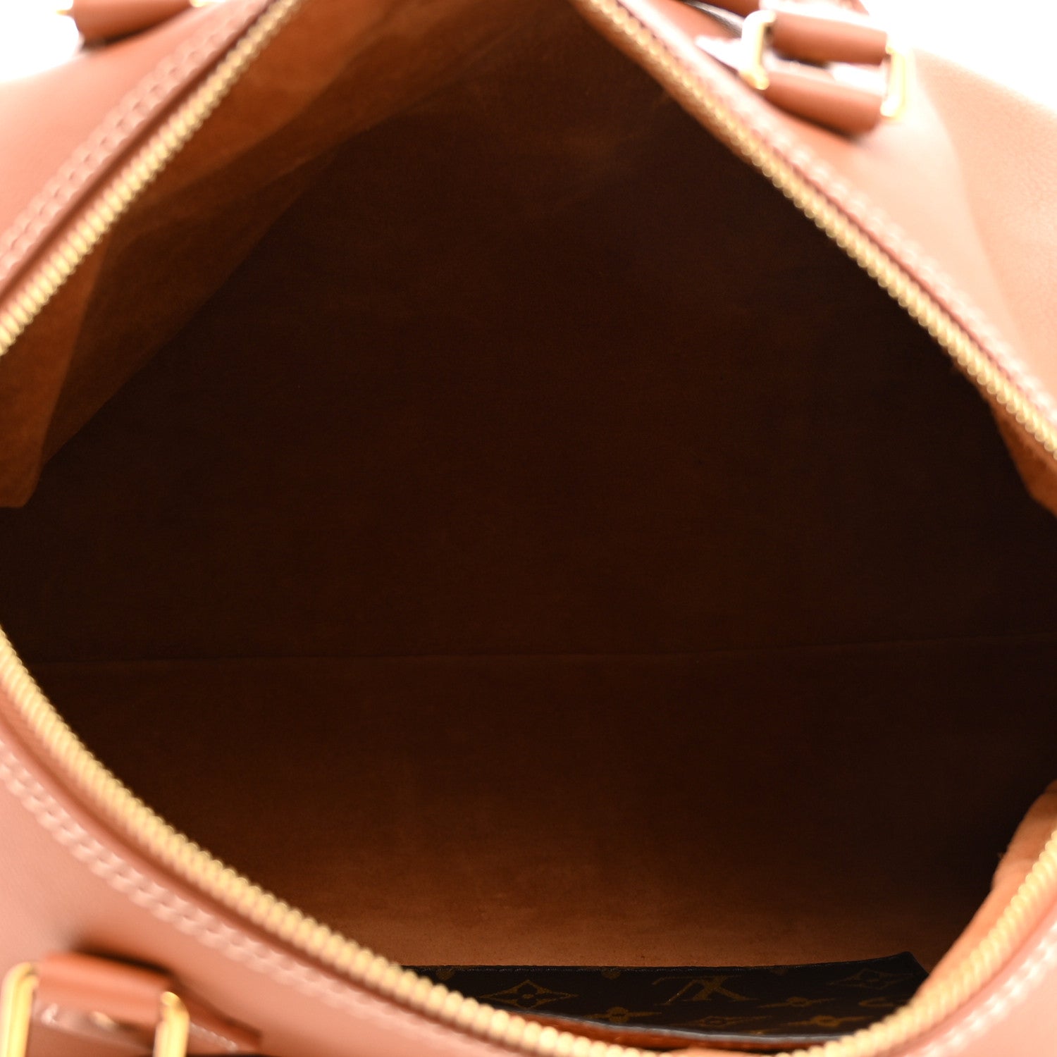 Grained Calfskin Low Key Speedy 30 Cognac — view 5