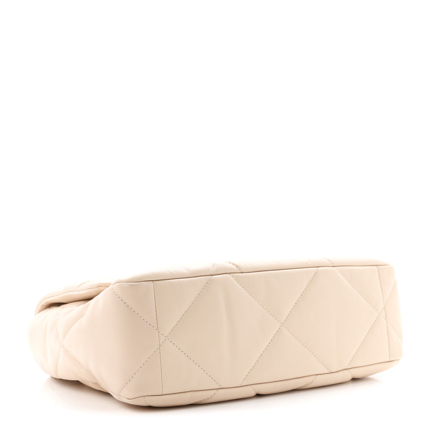Goatskin Quilted Large Chanel 19 Flap Beige — view 4
