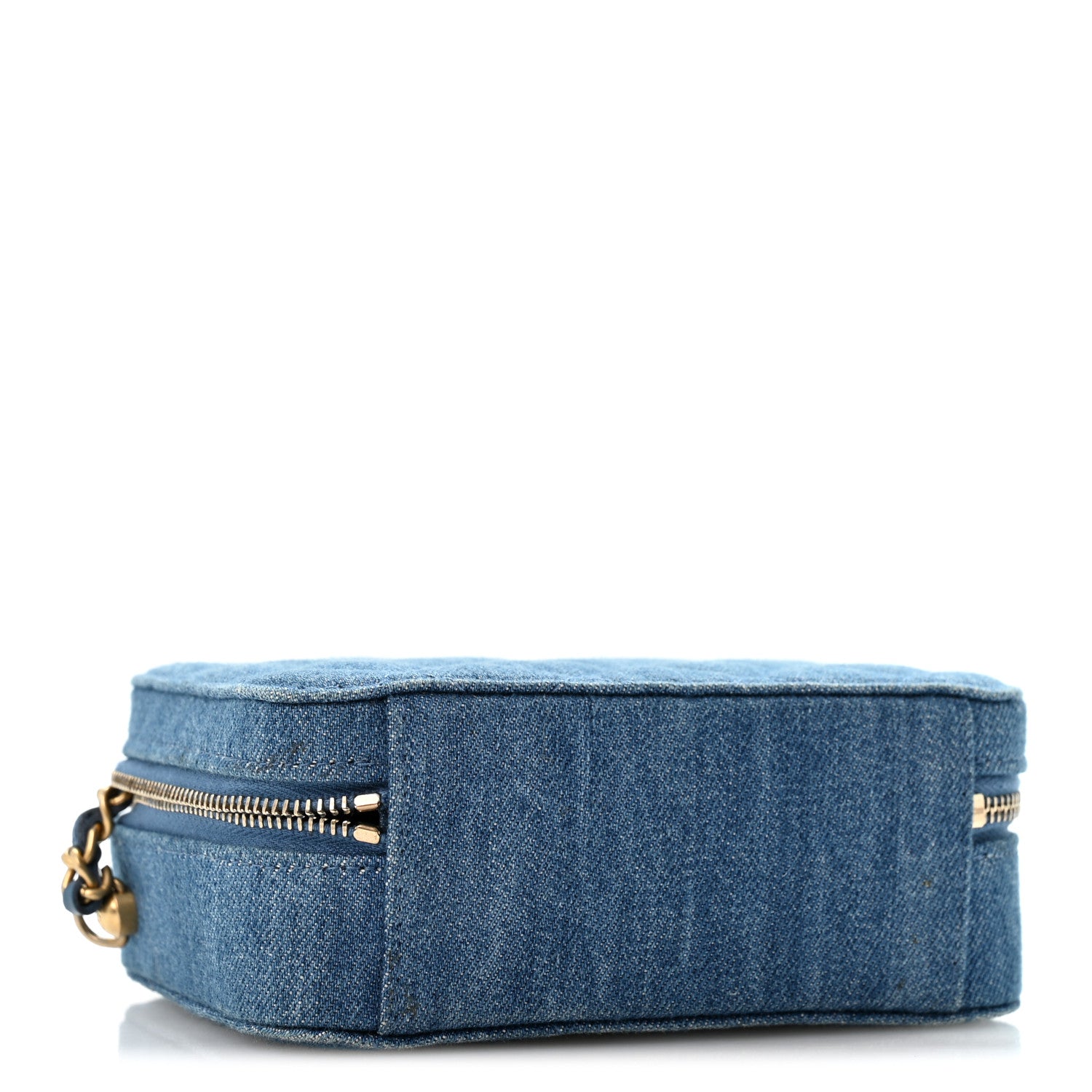 Denim Quilted CC Pearl Crush Camera Case Blue — view 4
