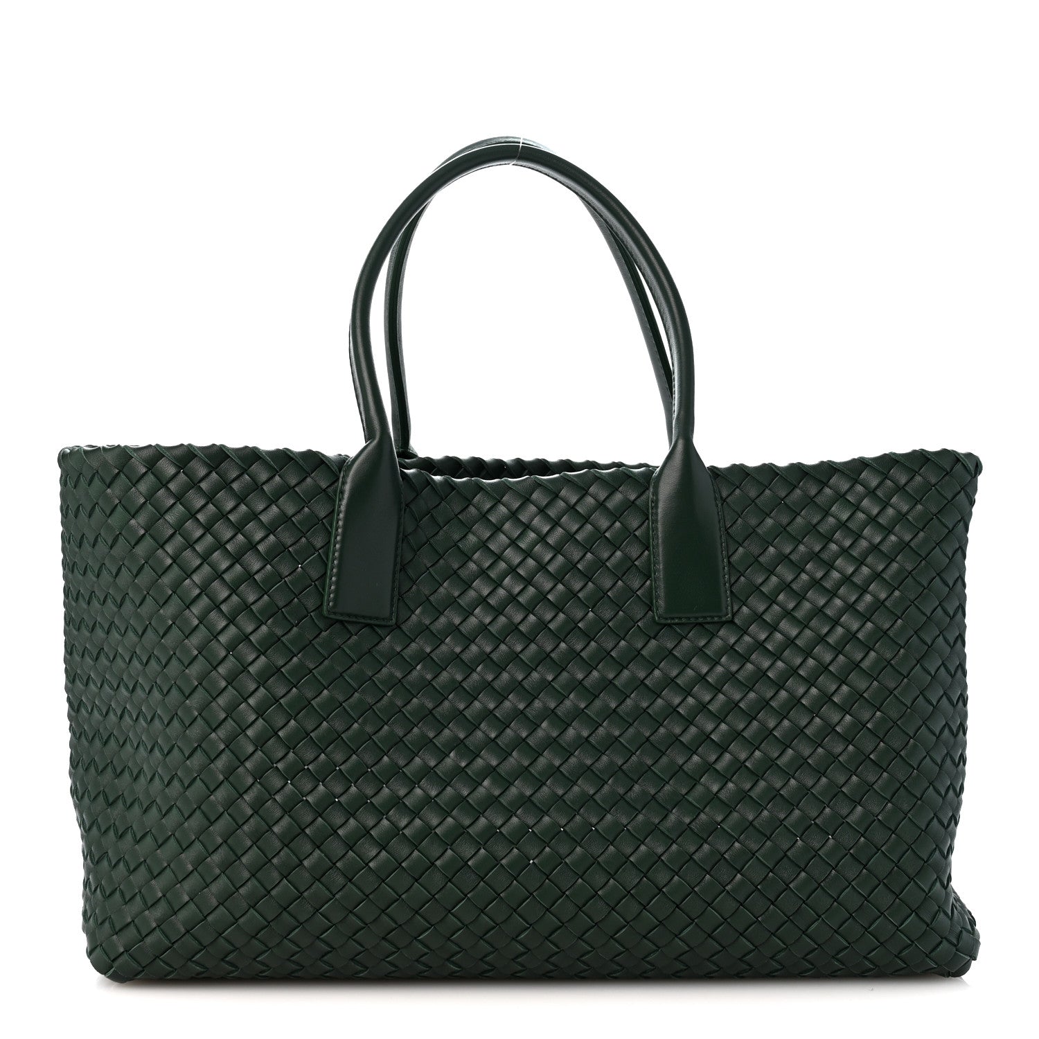 Lambskin Intrecciato Medium Cabat Basil