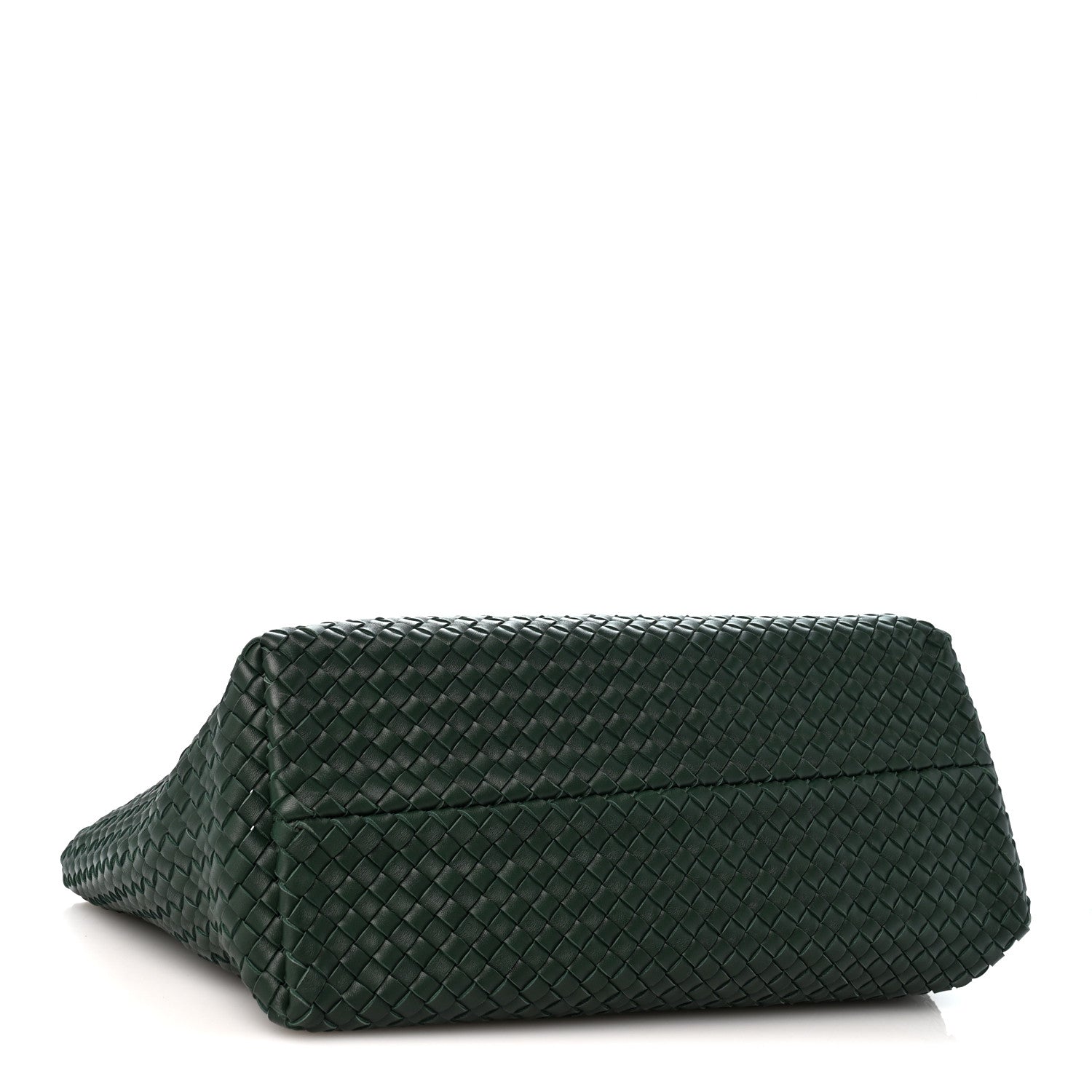 Lambskin Intrecciato Medium Cabat Basil — view 5