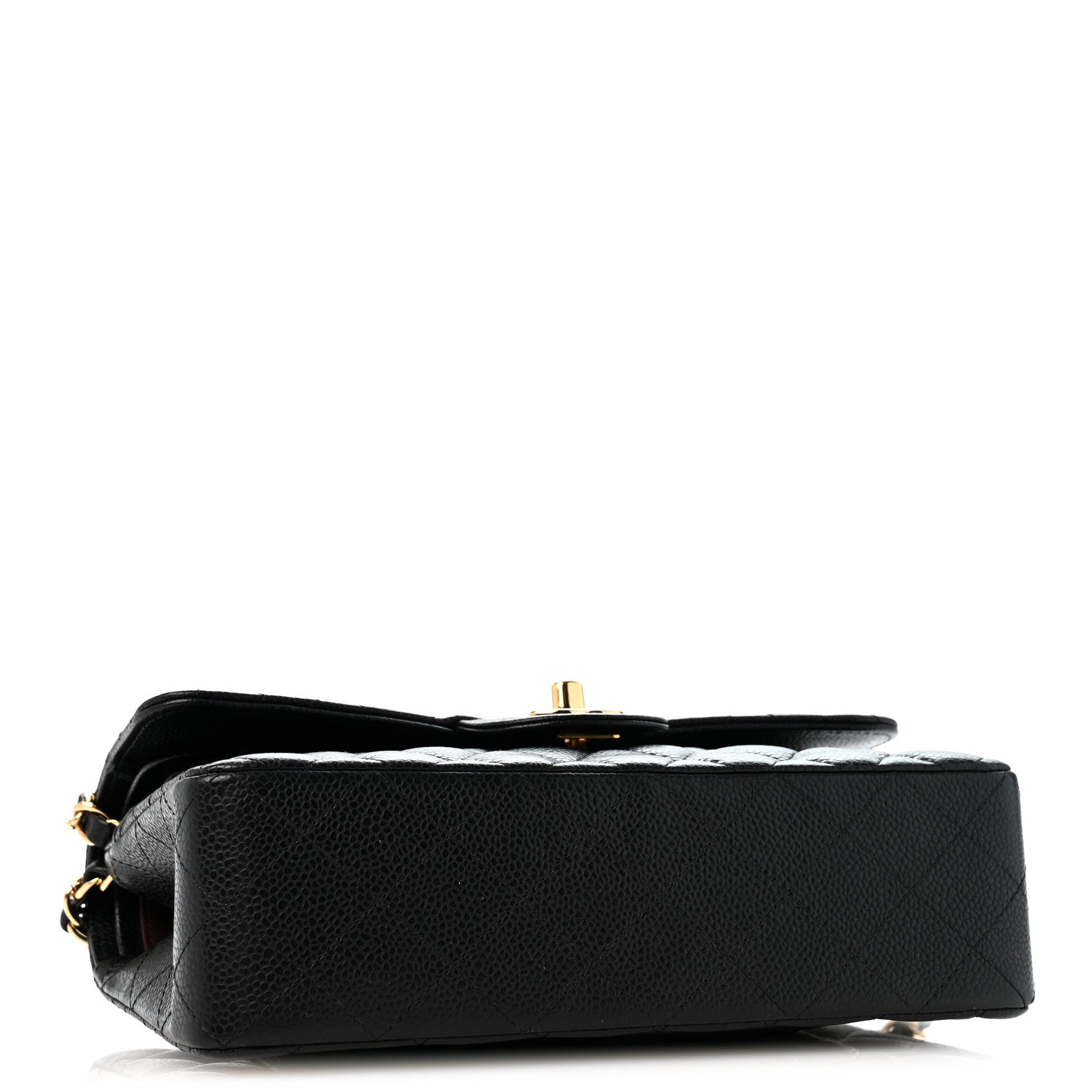 Caviar Quilted Small Double Flap Black — view 4
