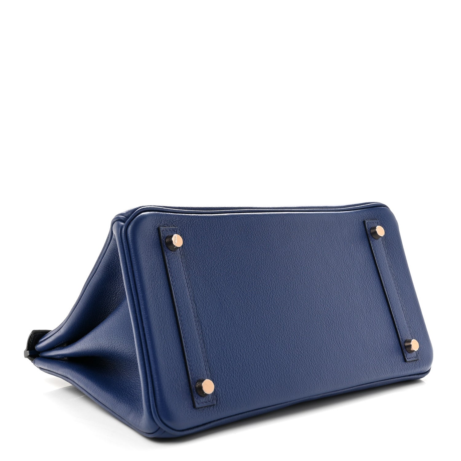 Taurillon Novillo Matte Alligator Birkin Touch 30 Bleu Saphir Bleu Marine — view 4