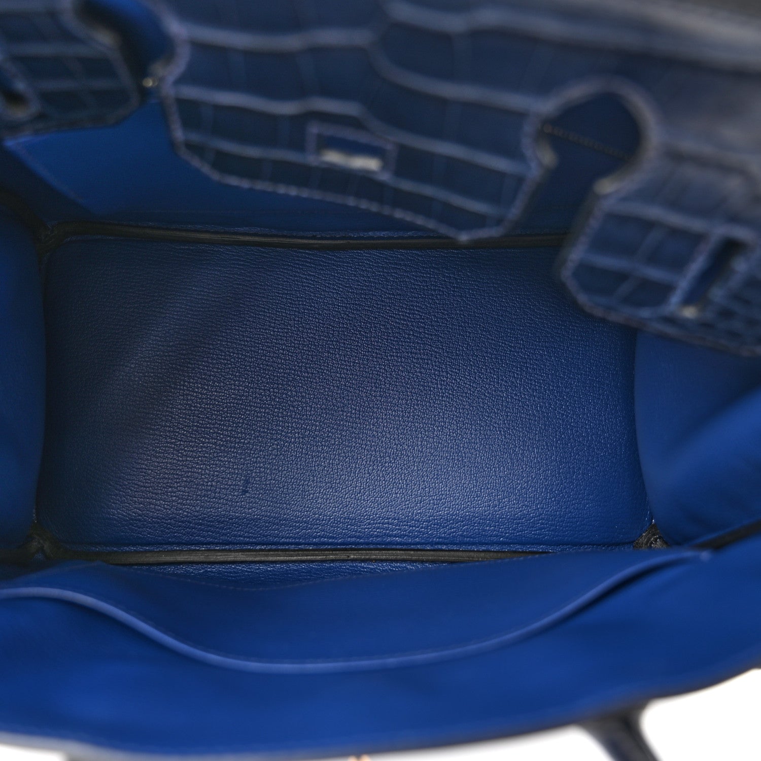 Taurillon Novillo Matte Alligator Birkin Touch 30 Bleu Saphir Bleu Marine — view 5