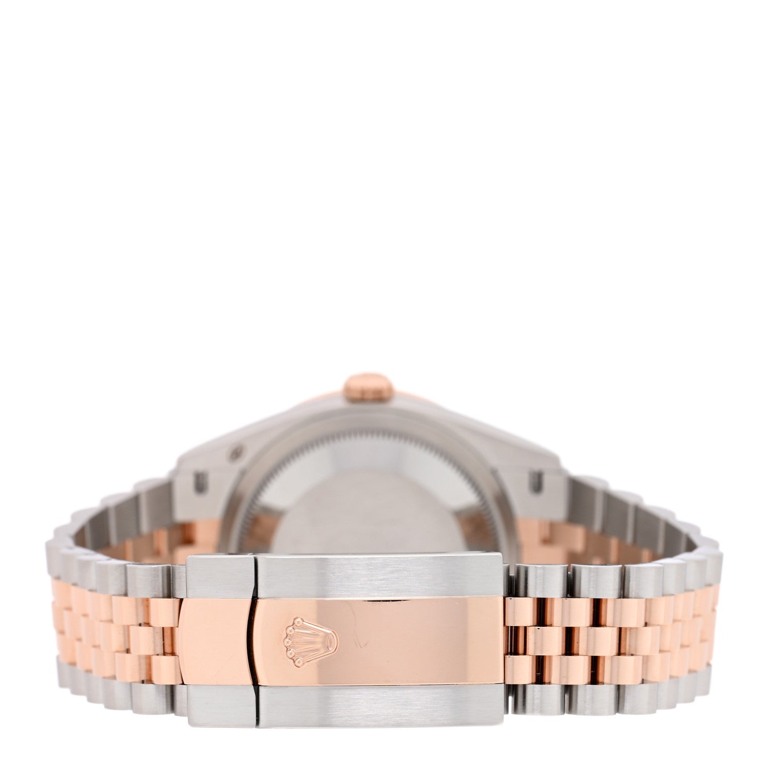 Stainless Steel 18K Everose Gold Diamond Bezel 36mm Oyster Perpetual Datejust Watch Pink Roman 126281RBR — view 3