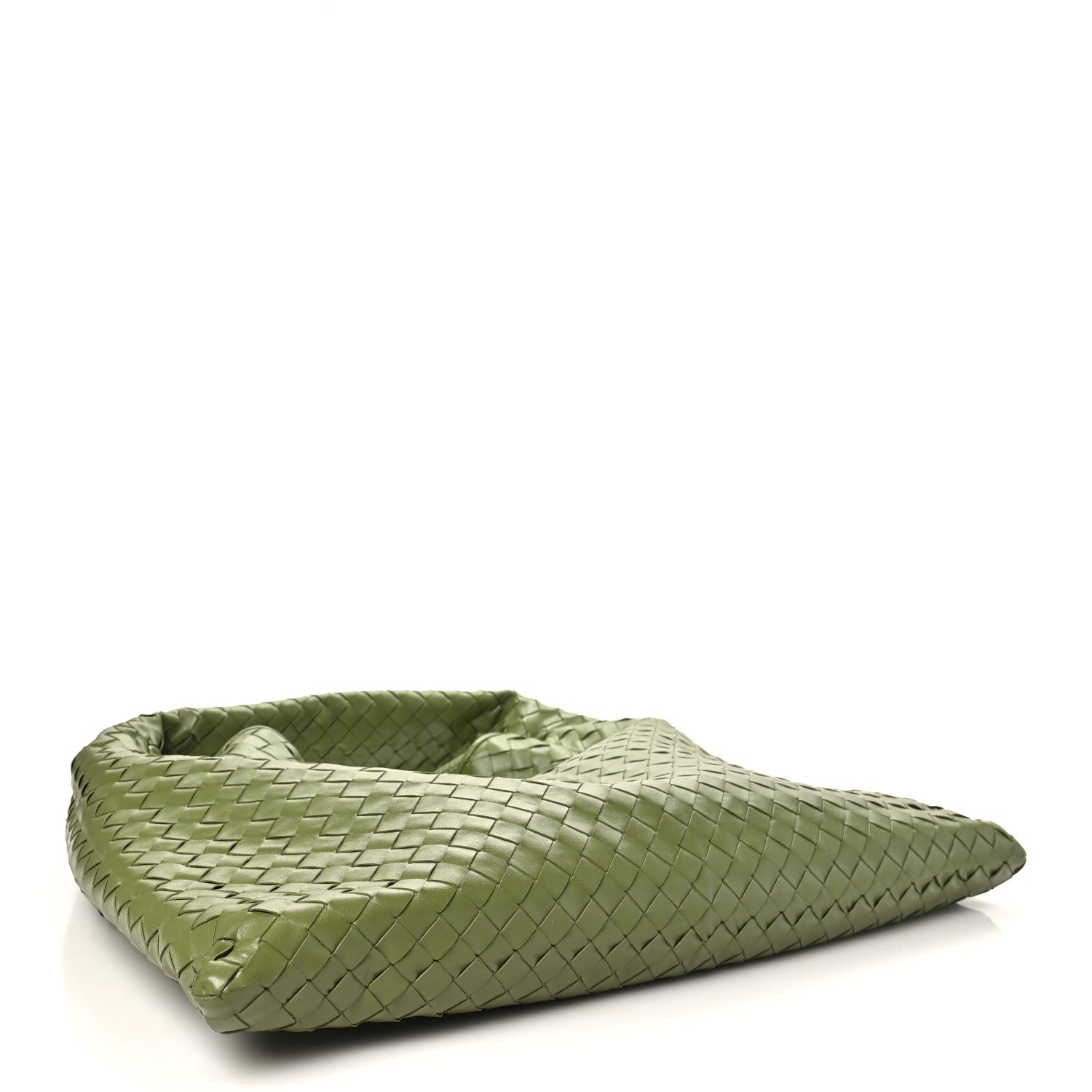 Calfskin Intrecciato Large Hop Matcha — view 3