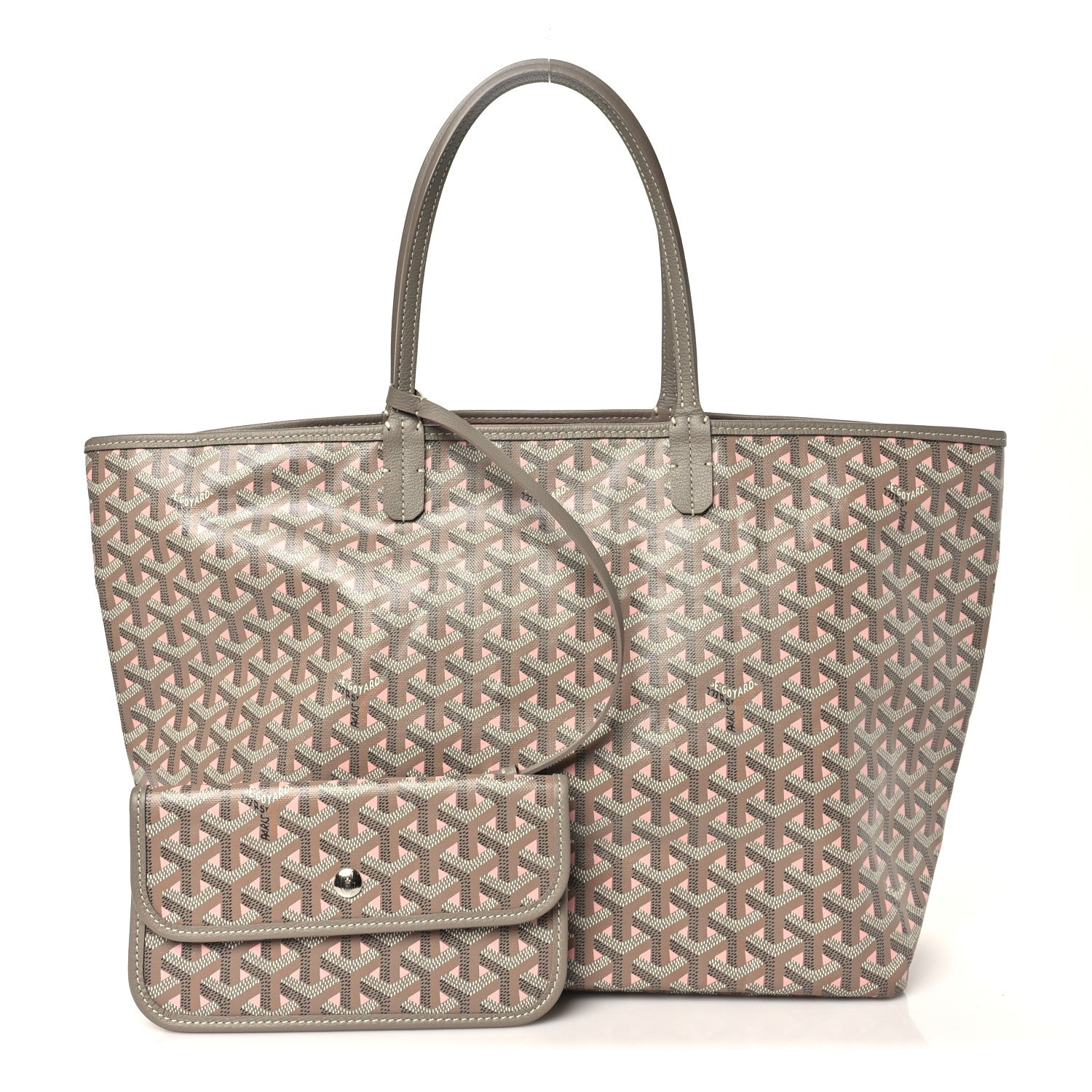 Goyardine Saint Louis Claire Voie PM Grege Powder Pink — view 3