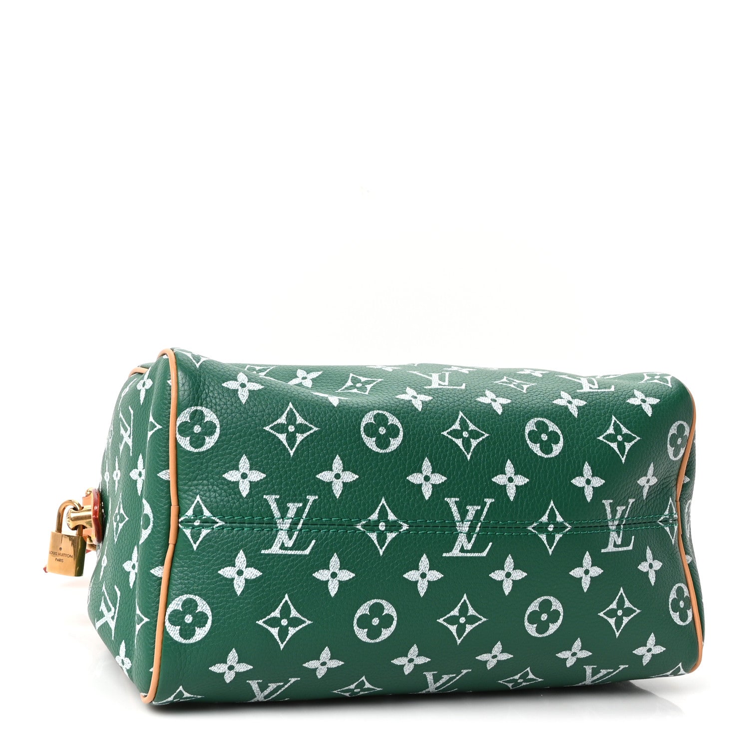 Calfskin Monogram Speedy P9 Bandouliere 25 Green — view 5