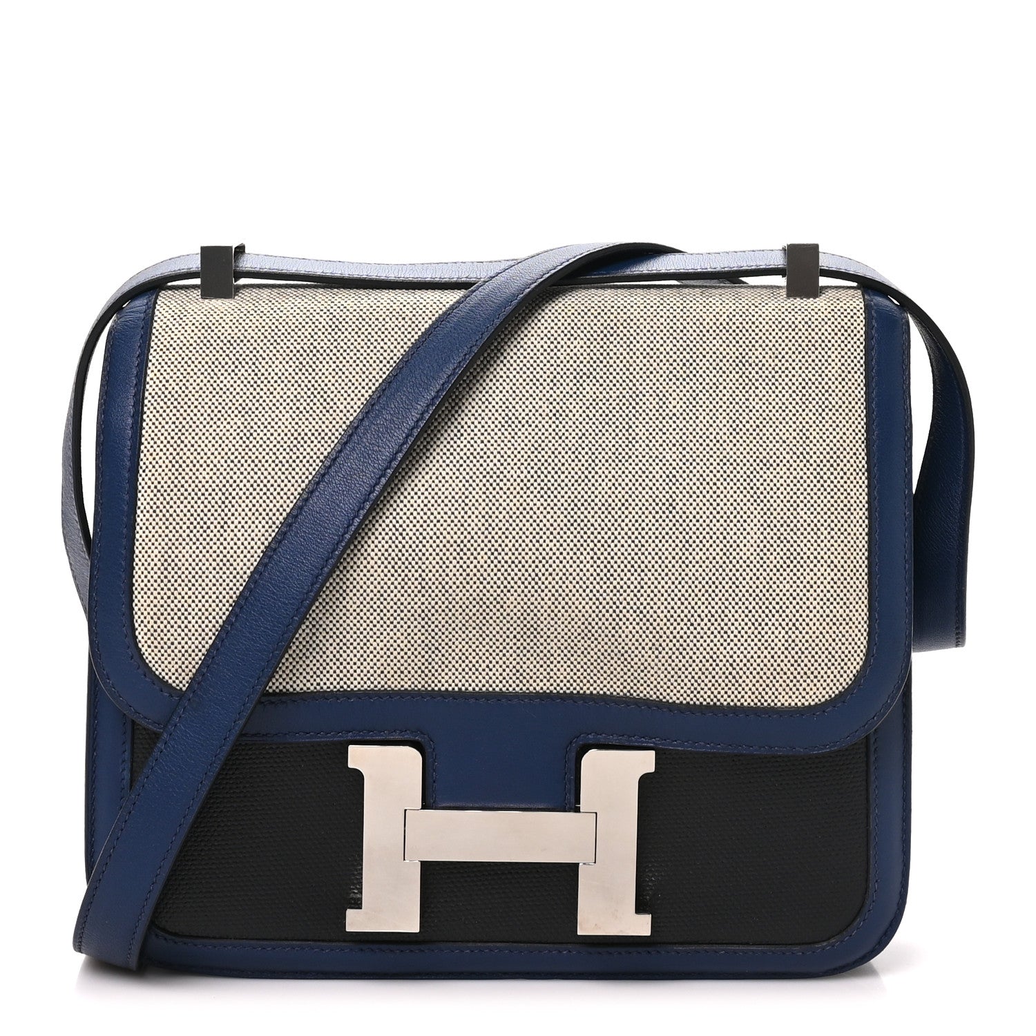 Swift Toile Constance 24 Bleu Saphir Black Ecru