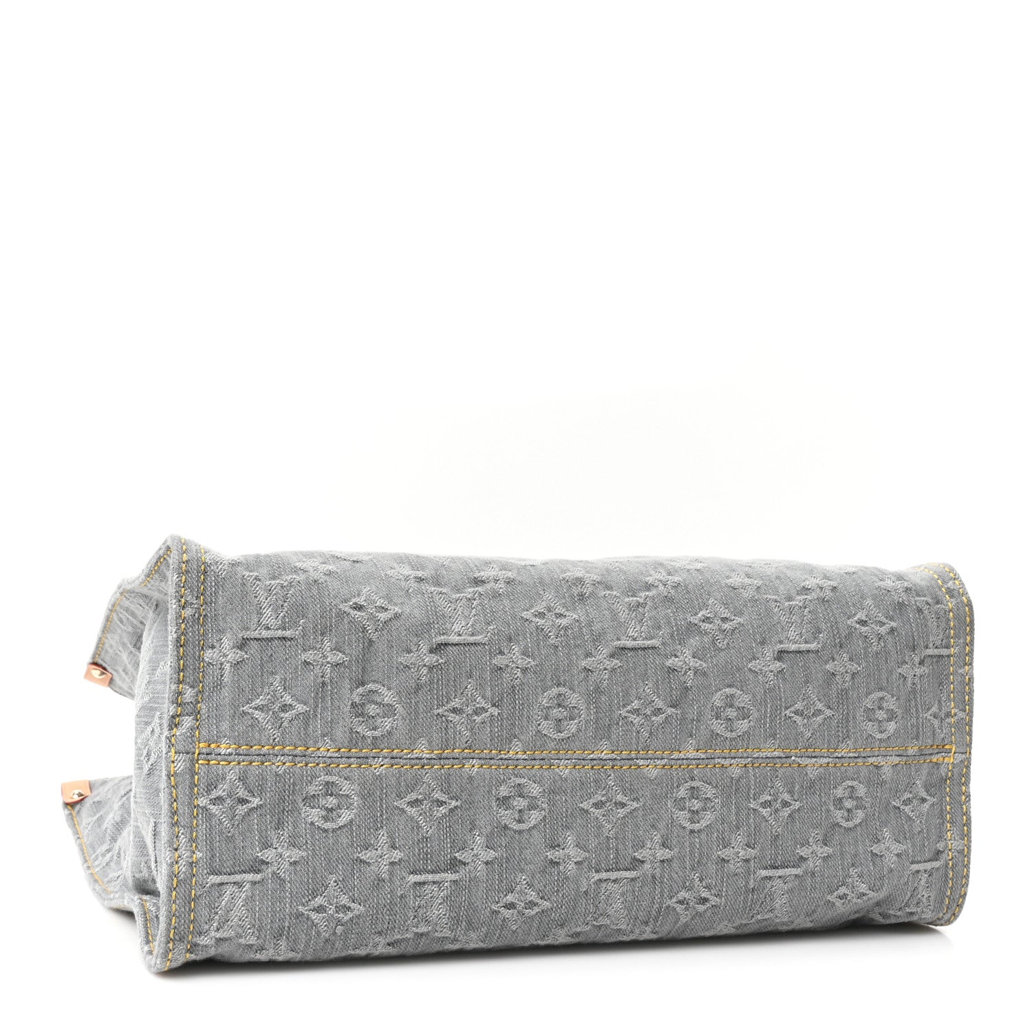 Monogram Denim Onthego MM Washed Gray — view 4