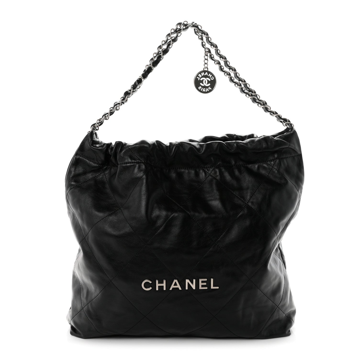 Shiny Calfskin Quilted Chanel 22