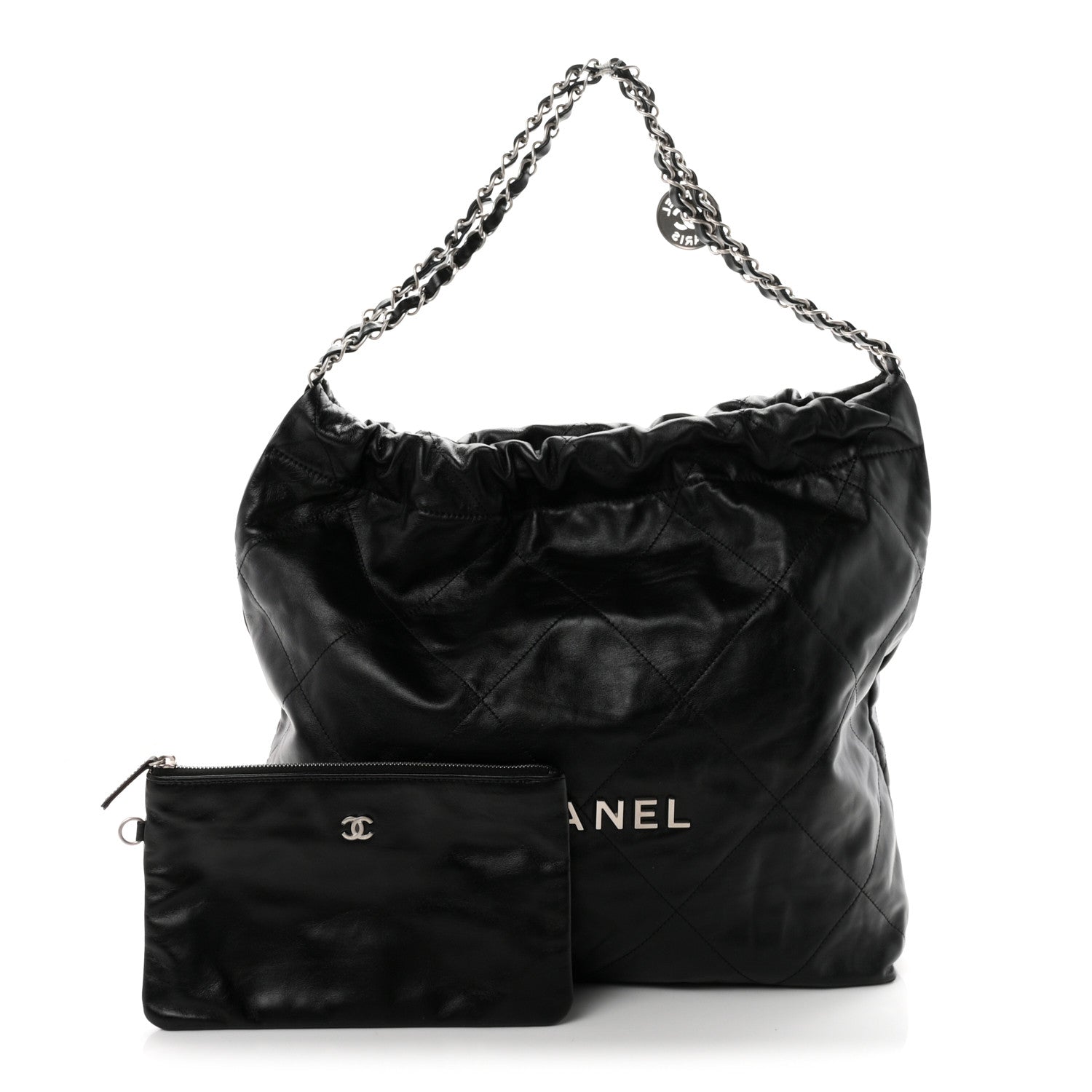 Shiny Calfskin Quilted Chanel 22 — view 3