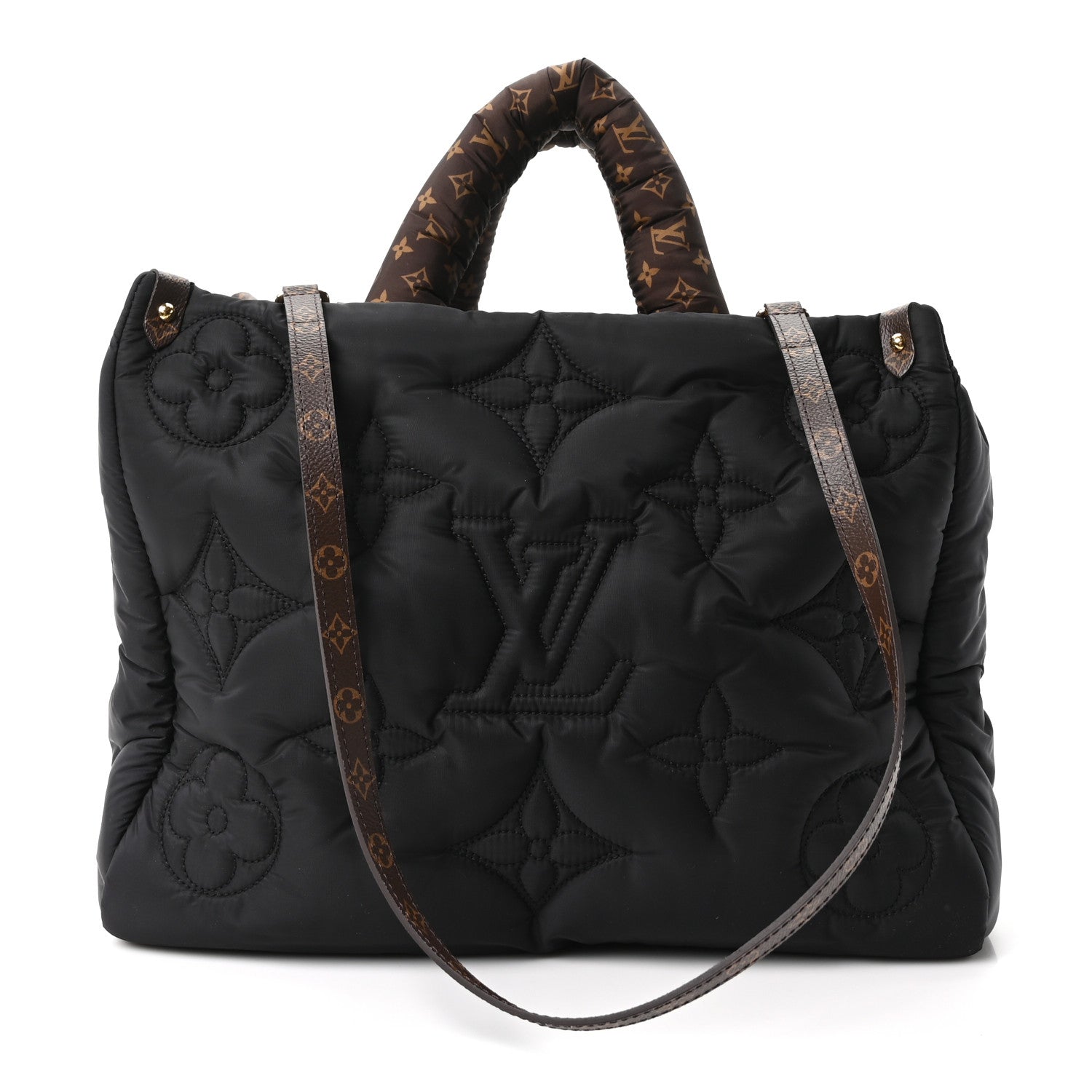 Econyl Monogram Pillow Giant Onthego MM Black