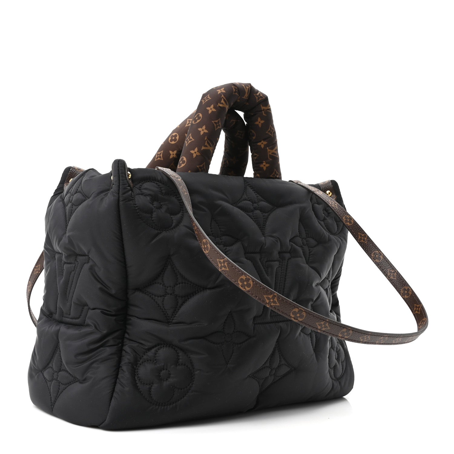Econyl Monogram Pillow Giant Onthego MM Black — view 3