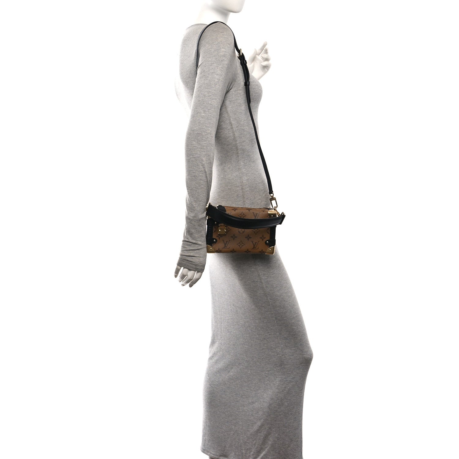 Reverse Monogram Side Trunk PM — view 2