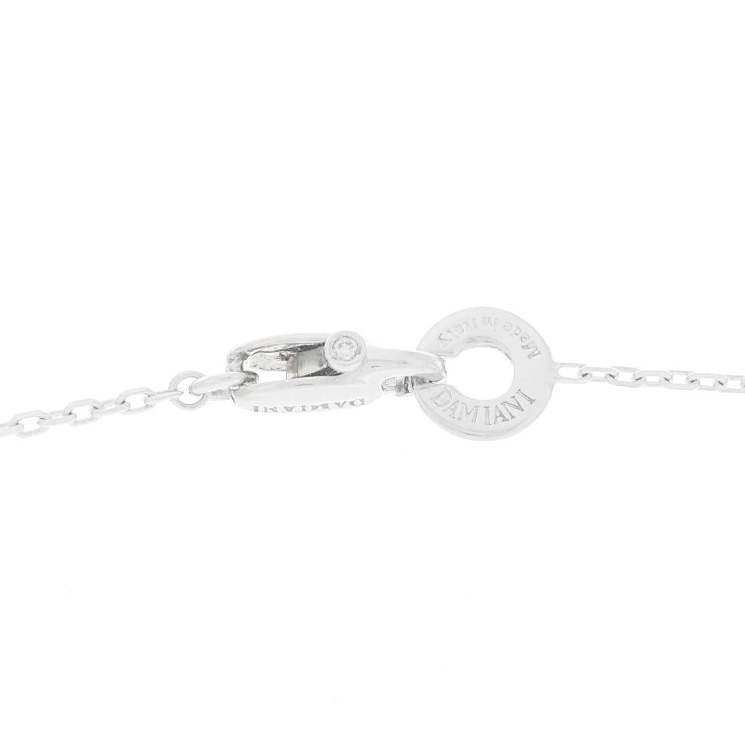 18K White Gold Diamond Orbital Pendant Necklace — view 4