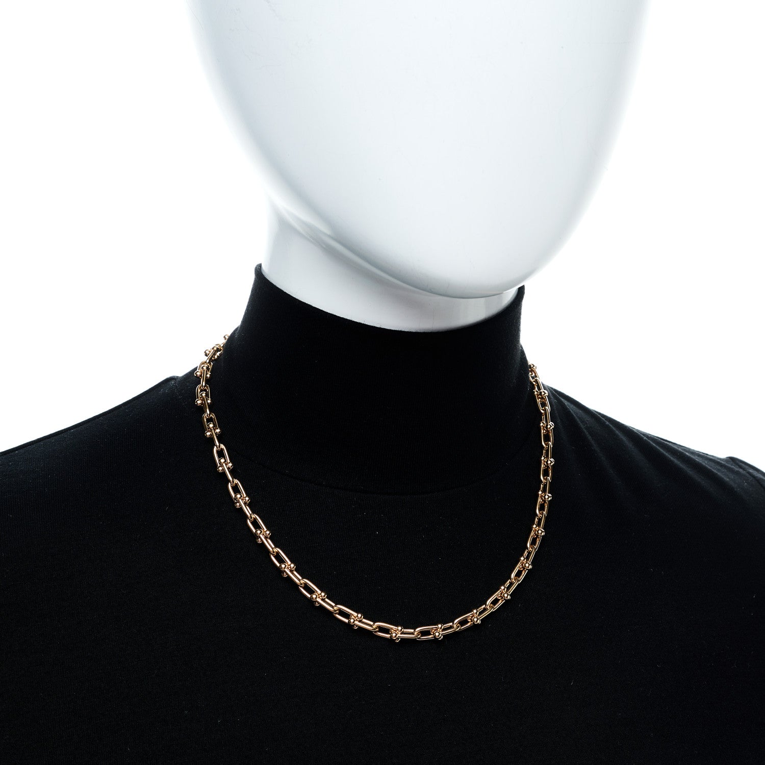 18K Rose Gold Small HardWear Link Necklace — view 2