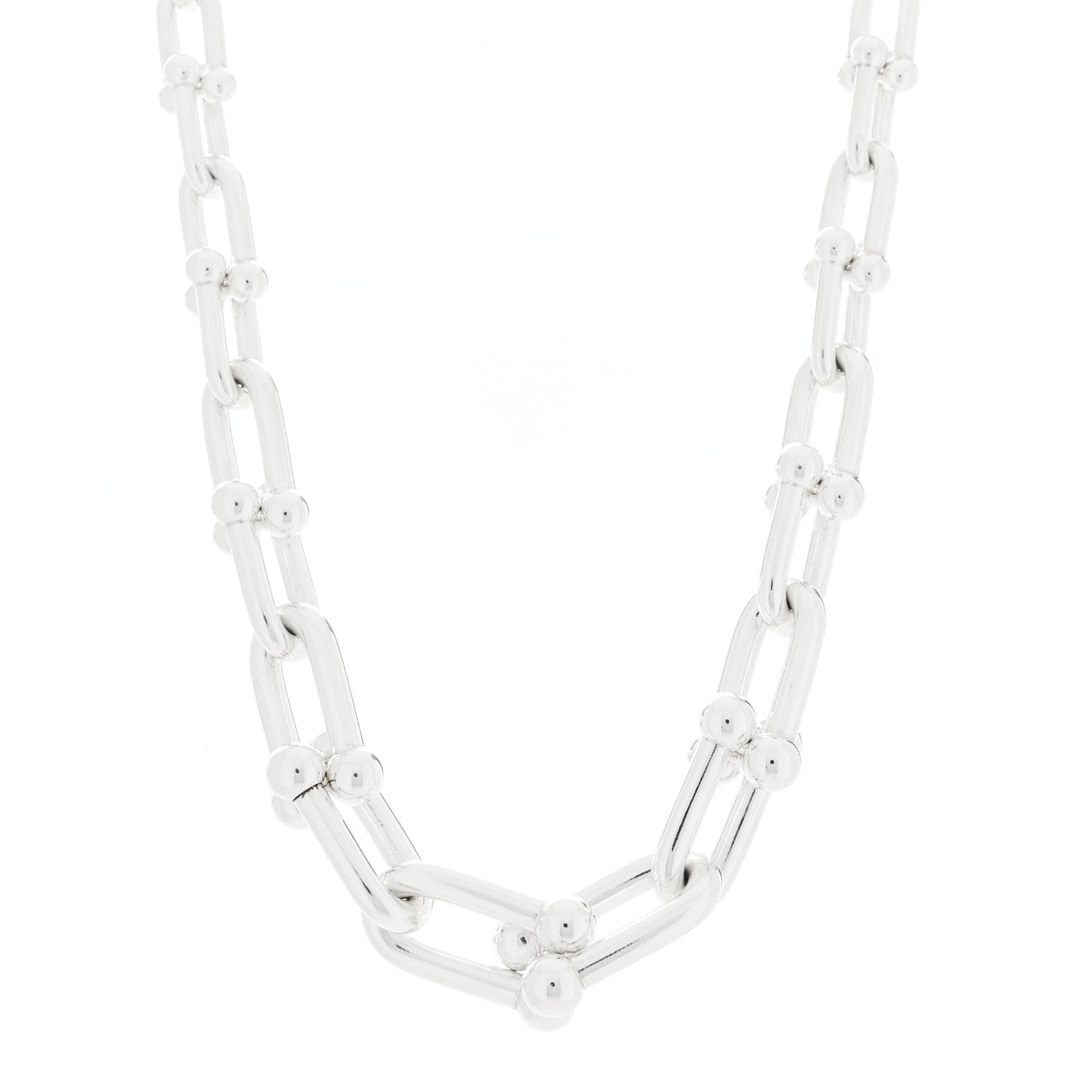 Sterling Silver HardWear Graduated Link Necklace