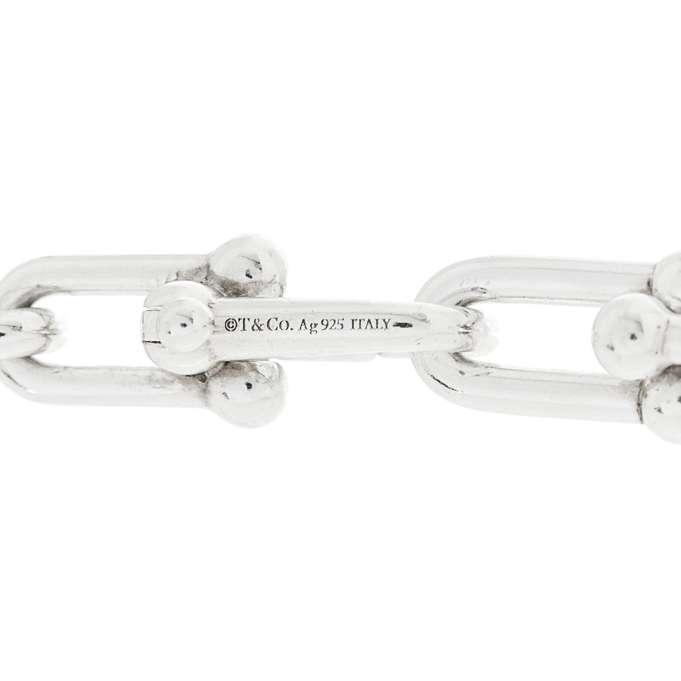 Sterling Silver HardWear Graduated Link Necklace — view 5