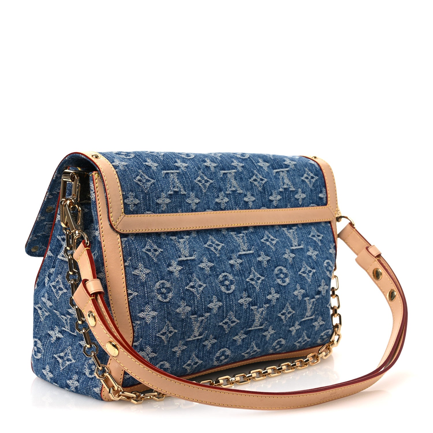 Denim Monogram Dauphine Soft GM Blue — view 3