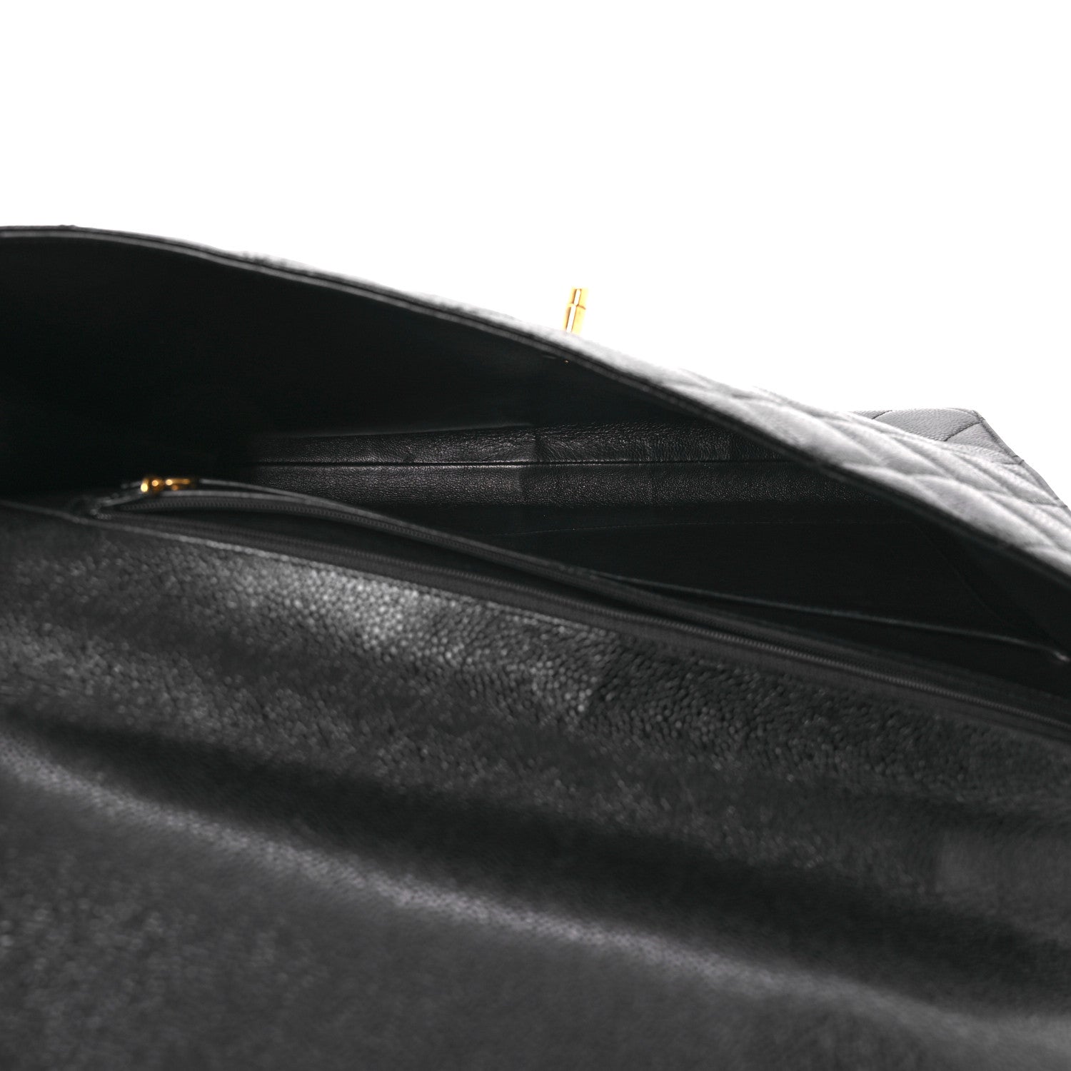 Caviar Quilted Briefcase Laptop Bag Black — view 5