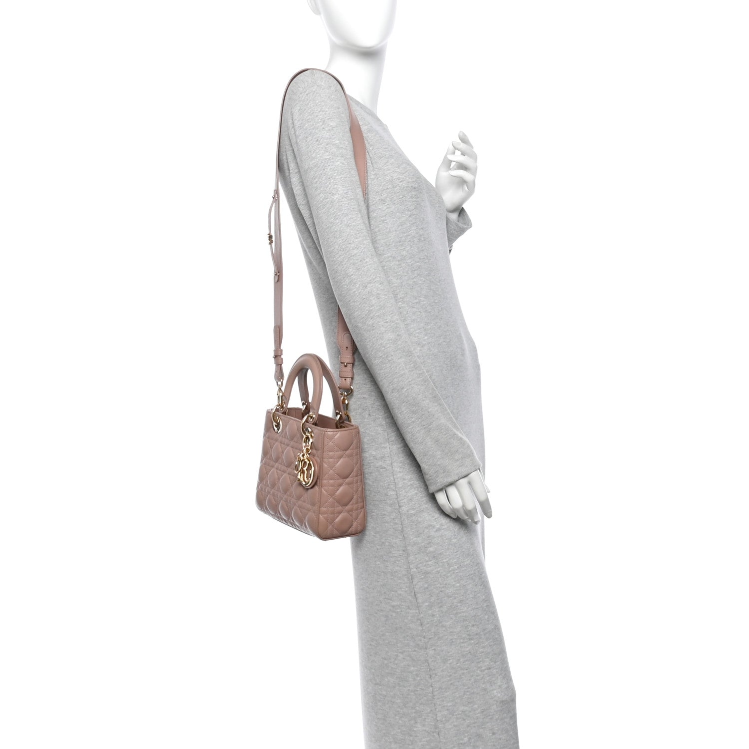 Lambskin Cannage Small My ABCDior Lady Dior Fard — view 2