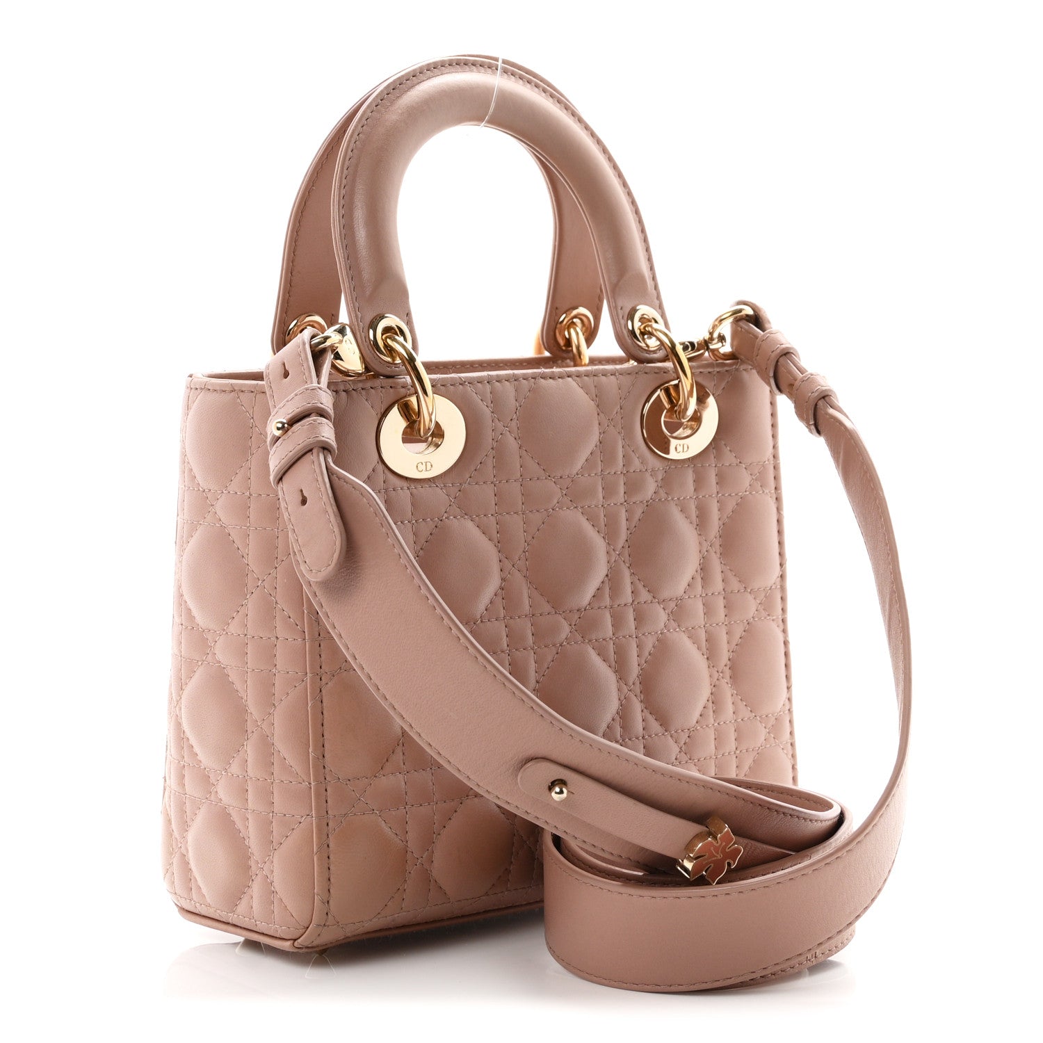 Lambskin Cannage Small My ABCDior Lady Dior Fard — view 3