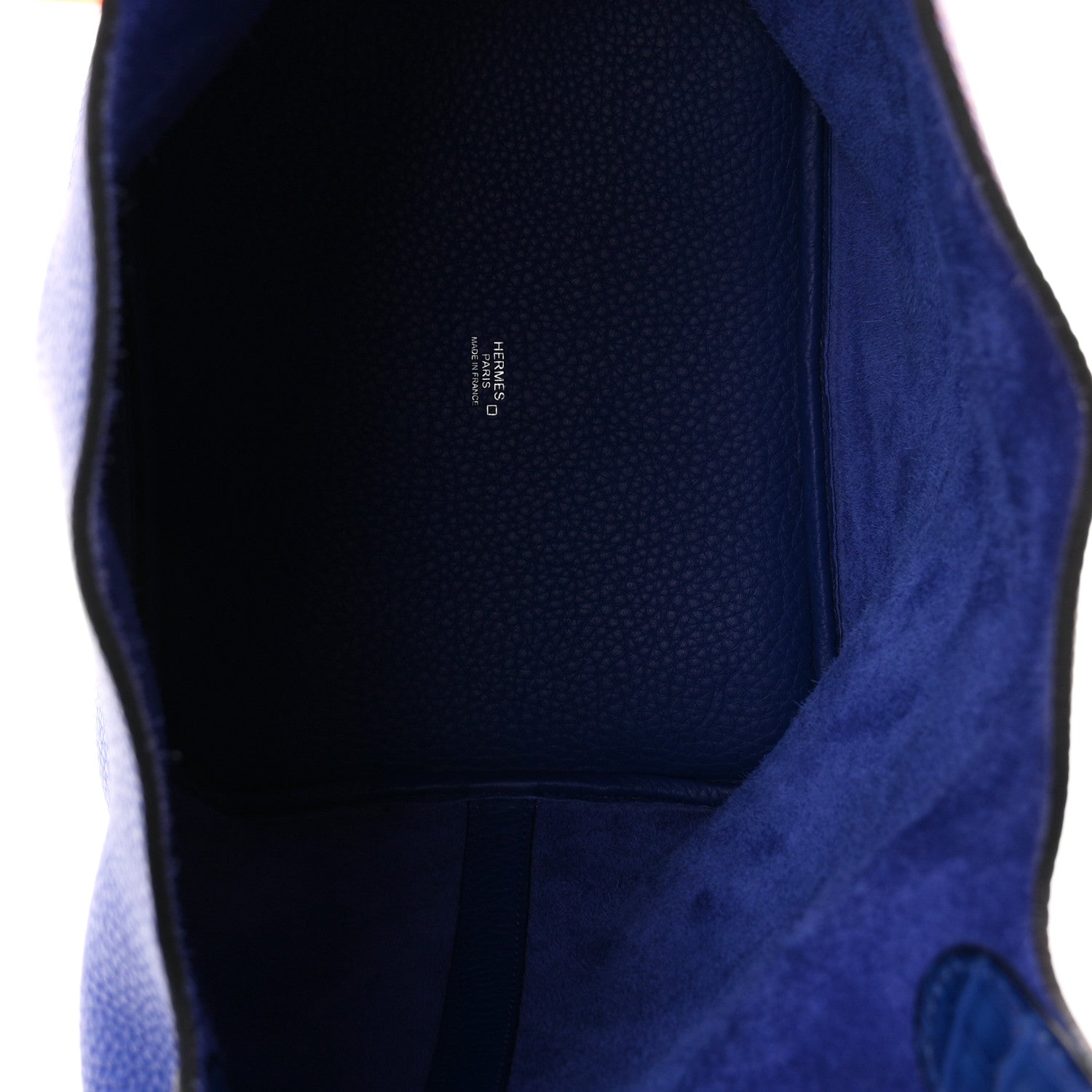 Taurillon Clemence Matte Alligator Picotin Lock Touch 22 MM Bleu Electrique — view 5