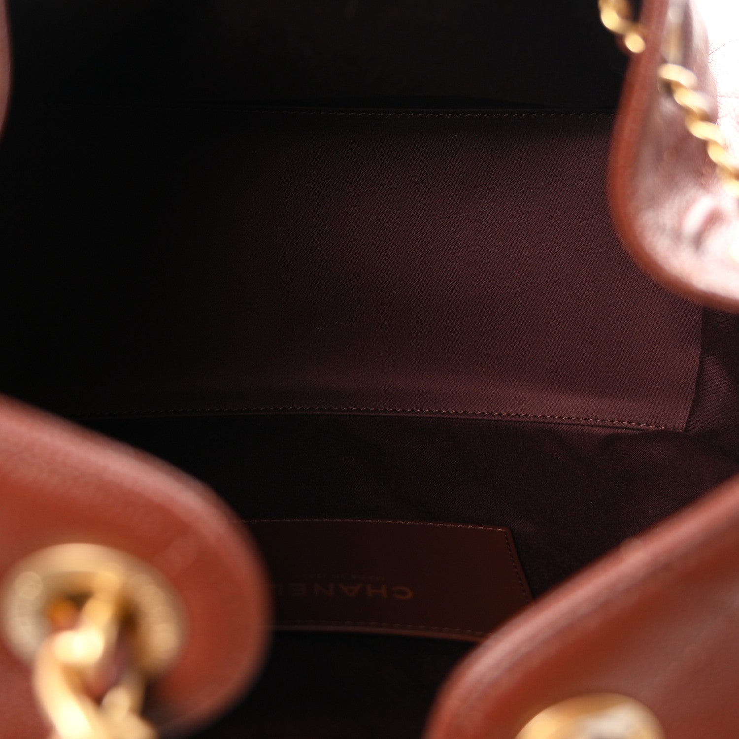 Caviar Quilted Small Chanel 25 Handbag Brown — view 5