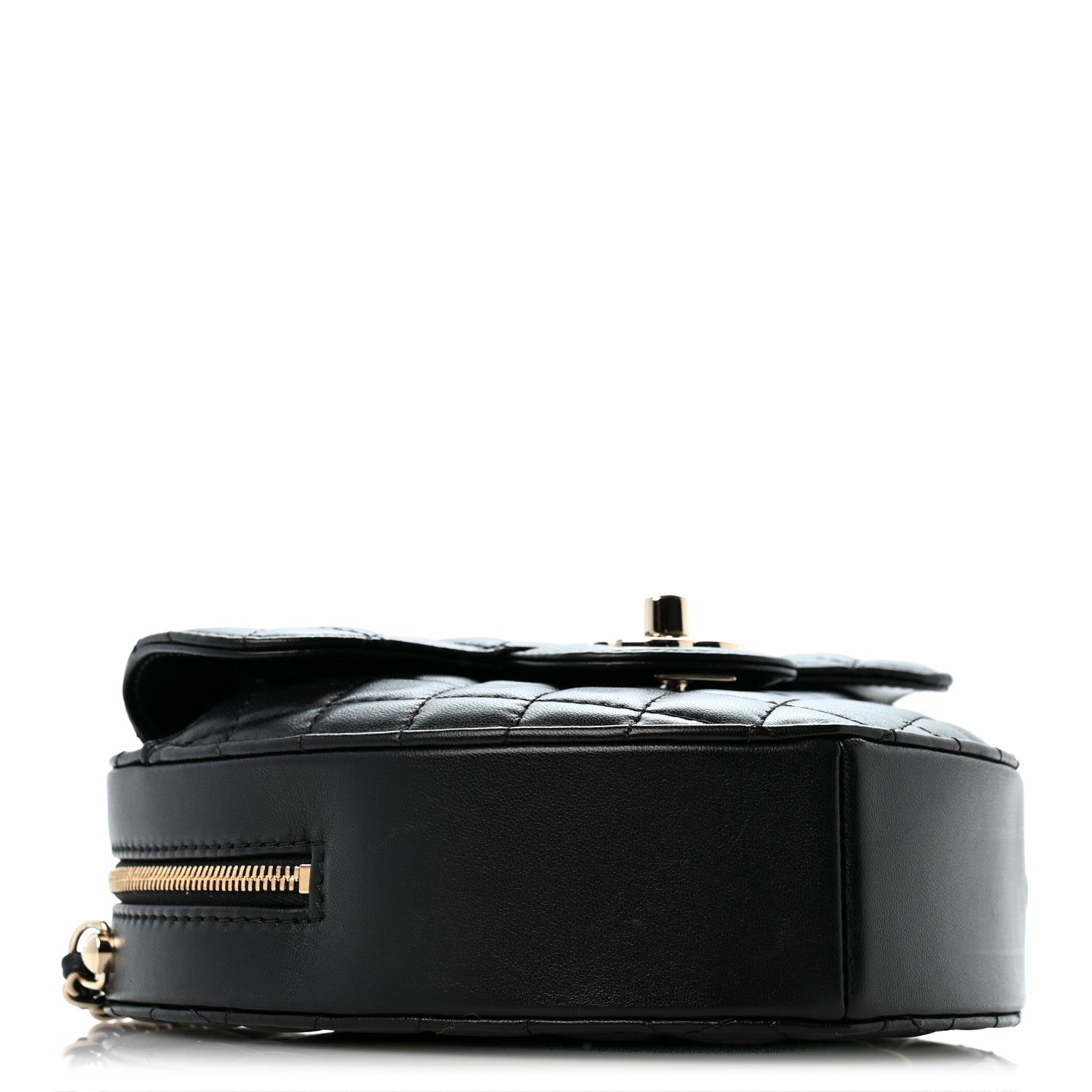 Lambskin Quilted Large CC In Love Heart Bag Black — view 4