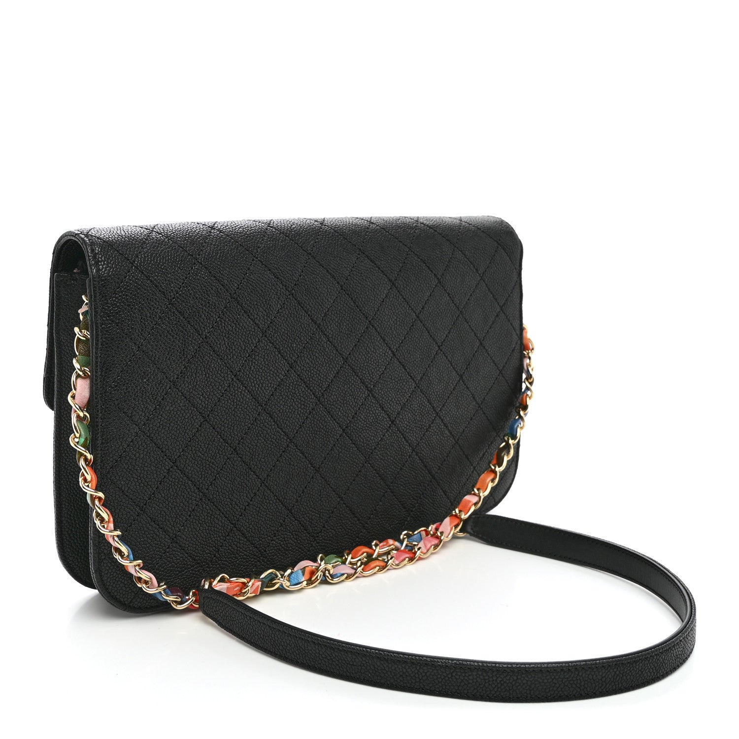 Grained Calfskin Quilted Cuba Flap Black — view 3